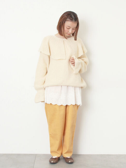 Samansa Mos2「【M/Lサイズ】コーディロイテーパードパンツ」|その他|