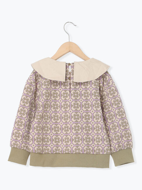 Samansa Mos2 Lagom「花柄ジャカードプルオーバー(セットアップ可)」|Tシャツ・カットソー|