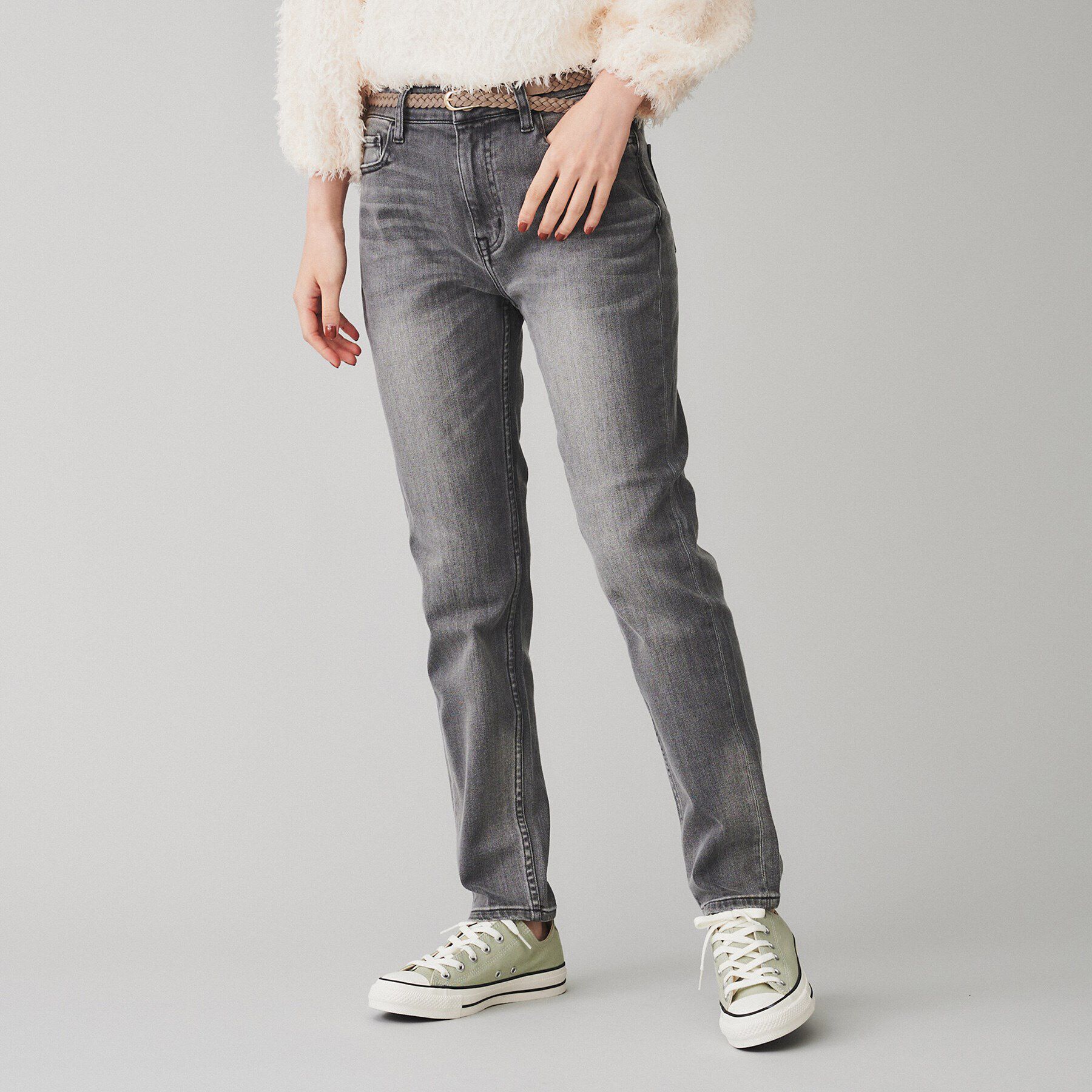 UNTITLED「【Healthy DENIM】別注 R Mrytle（リマートル）テーパードデニム」|デニム|ｸﾞﾚｰ(012)