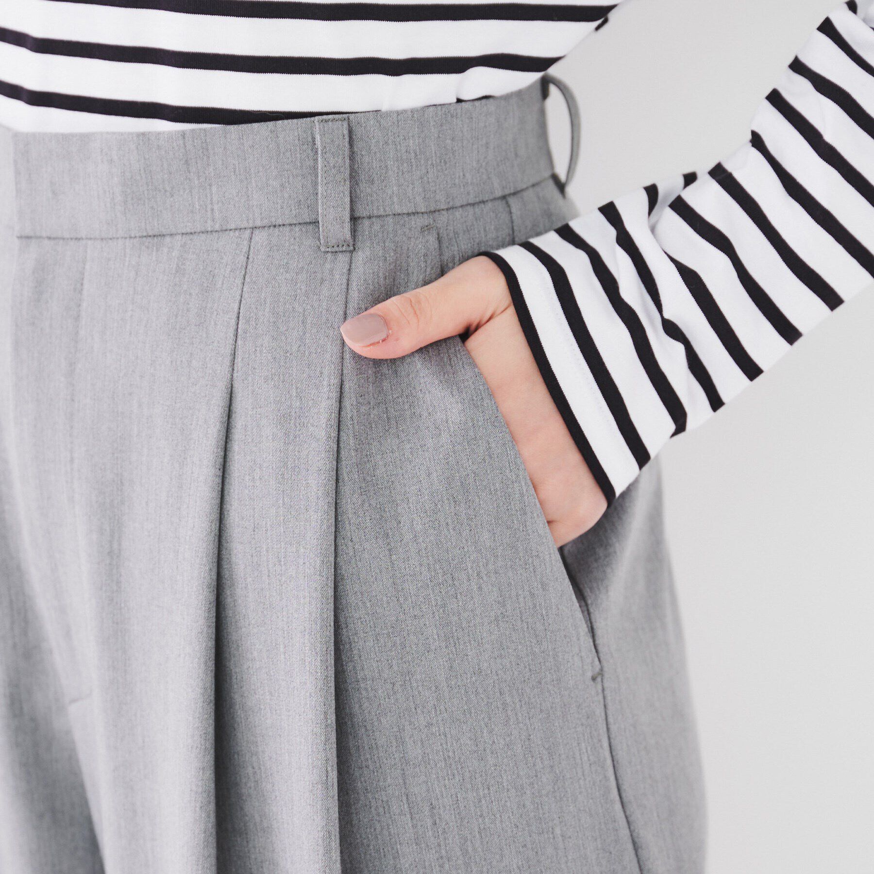 UNTITLED「【腰周りゆったり/日本製/洗える】2WAYストレッチカーブパンツ」|その他|