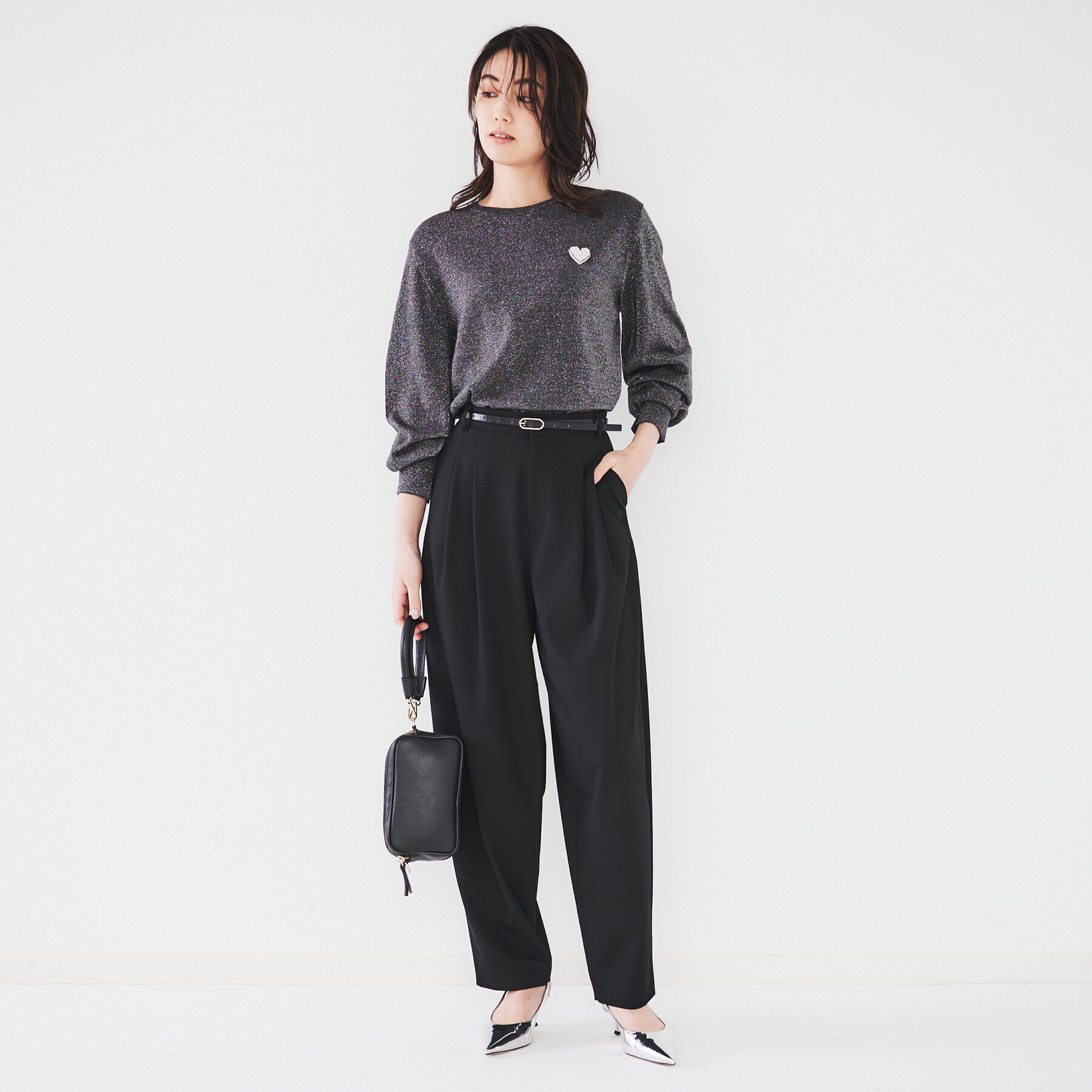 UNTITLED「【腰周りゆったり/日本製/洗える】2WAYストレッチカーブパンツ」|その他|