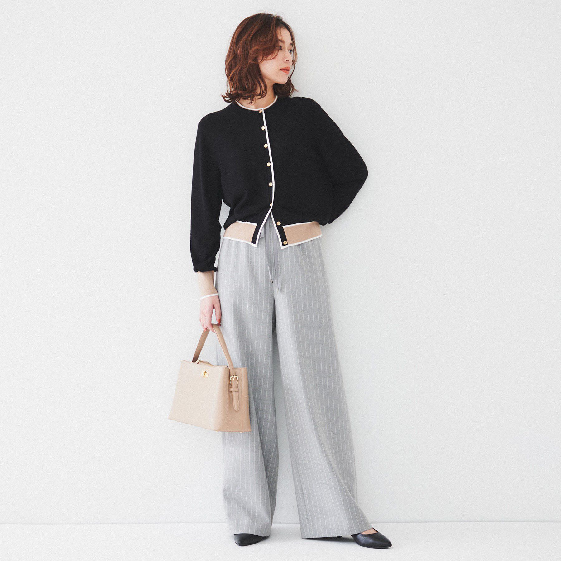 UNTITLED「【アンサンブル可能/6色展開】スパンレーヨン カーディガンニット」|カーディガン|