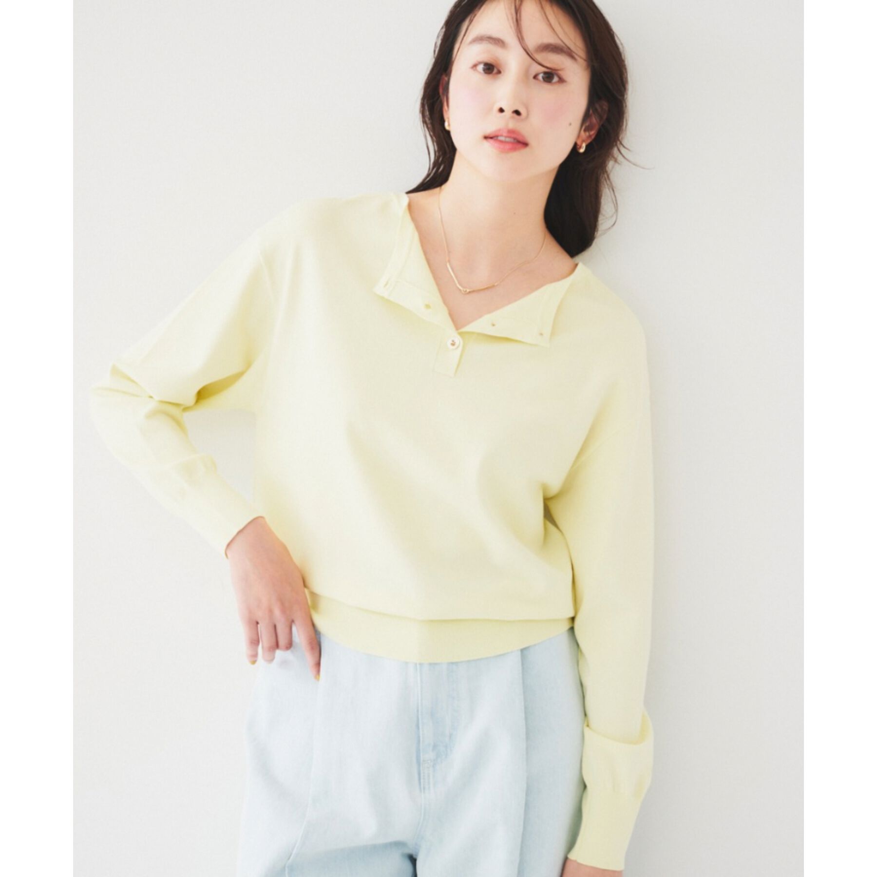 UNTITLED「【洗える/2WAY】ストレッチニット」|ニット・セーター|