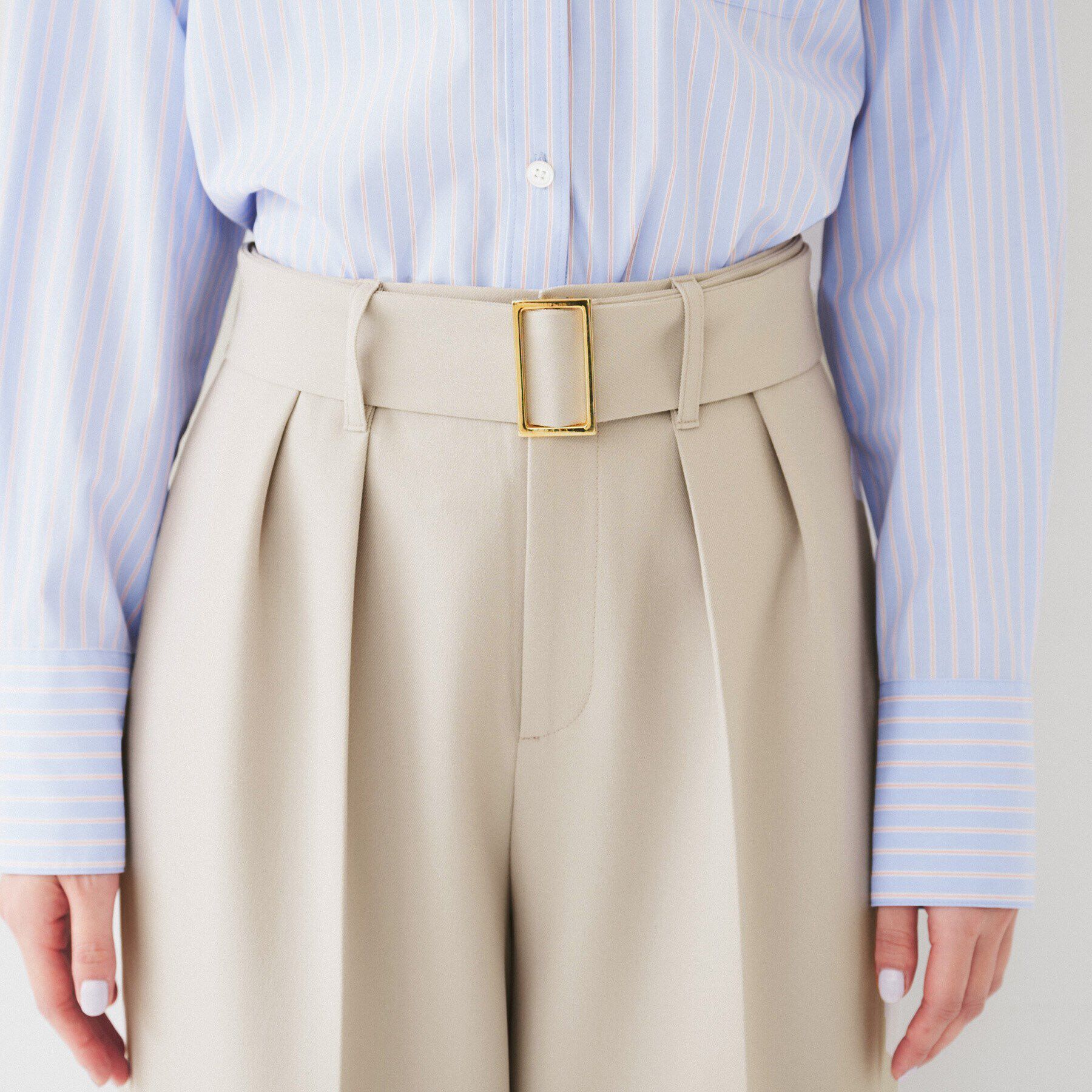 UNTITLED「ベルト付き2タックパンツ」|その他|