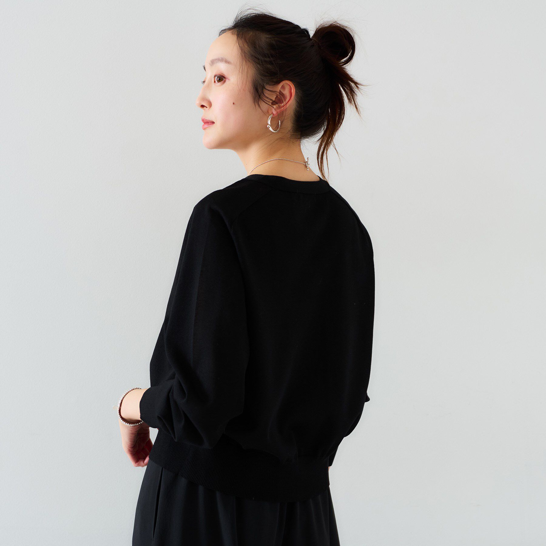 UNTITLED「【体型カバー/日除け】シアーニットカーディガン」|カーディガン|