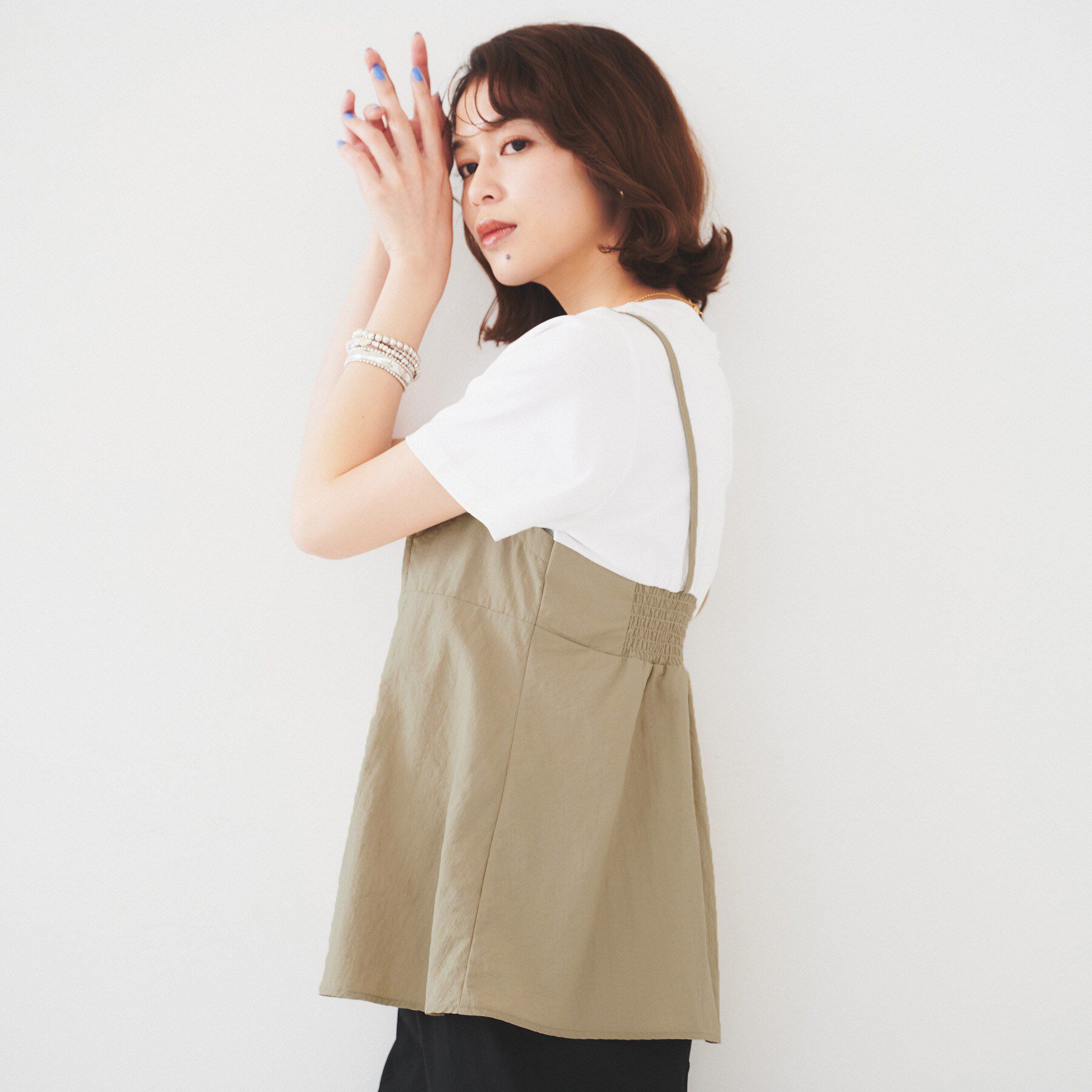 UNTITLED「【洗える/Tシャツ】ビスチェドッキングプルオーバー」|Tシャツ・カットソー|