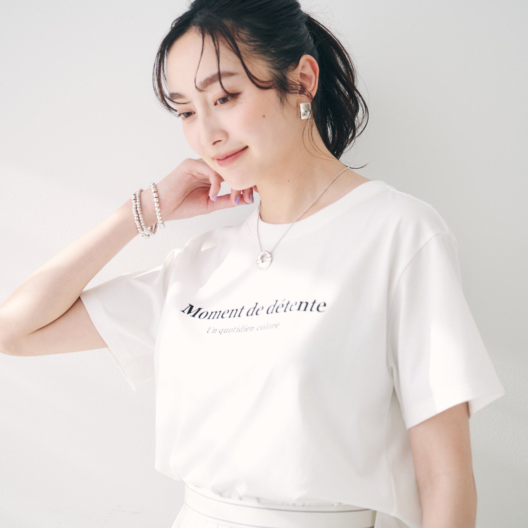 UNTITLED「【洗える】ロゴTシャツ」|Tシャツ・カットソー|