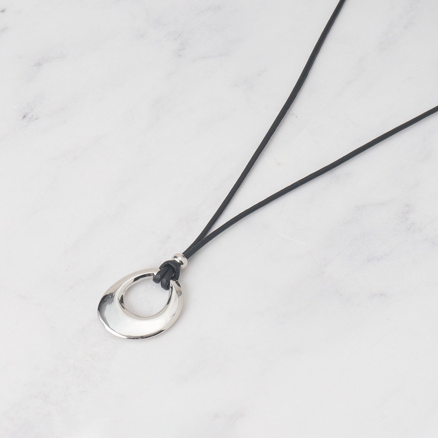 UNTITLED「リングコードトップネックレス」|ネックレス|シルバー(006)