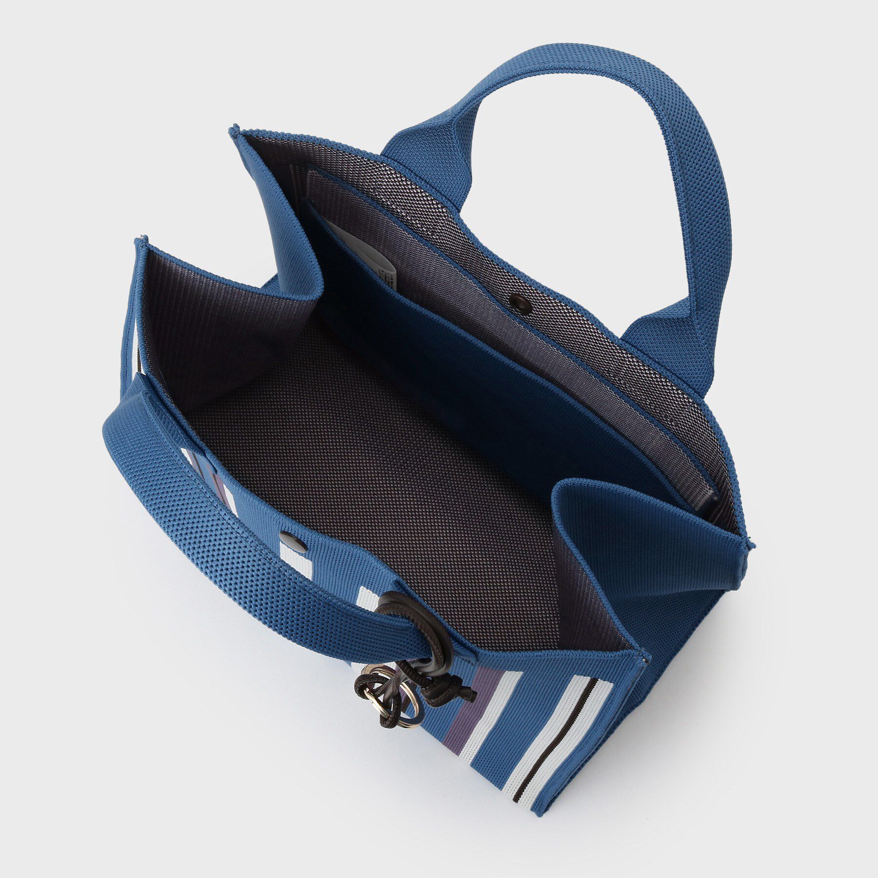 UNTITLED「【手洗い可】マルチストライプニットバッグ」|ハンドバッグ|