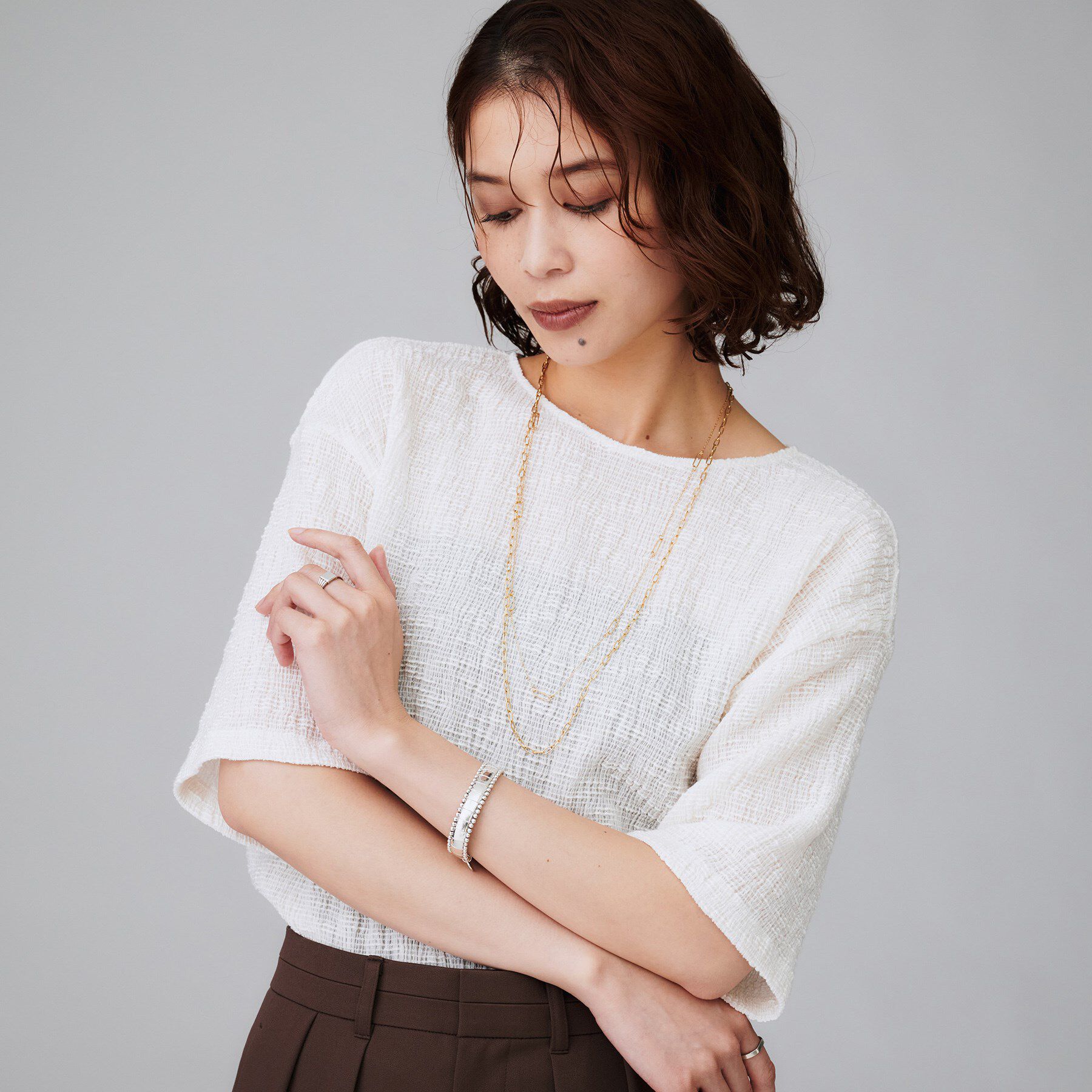 UNTITLED「【ステンレス】ロングチェーンネックレス」|ネックレス|