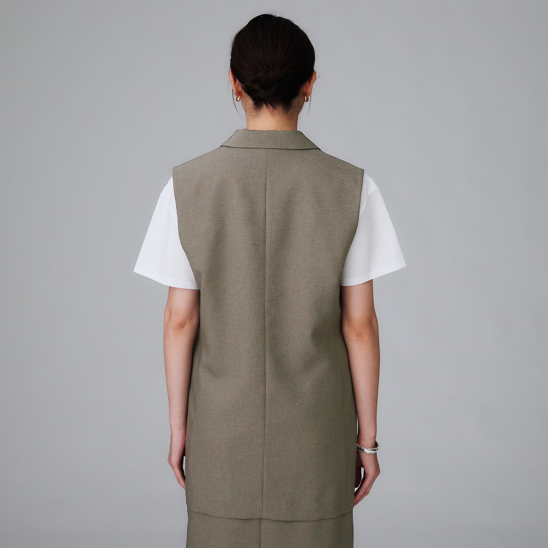 UNTITLED「【セットアップ可/洗える】スラブテーラードカラージレ」|ベスト・ジレ|