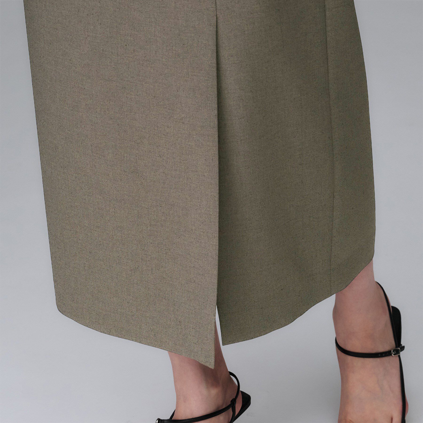 UNTITLED「【セットアップ可/洗える】スラブナロースカート」|スカート|