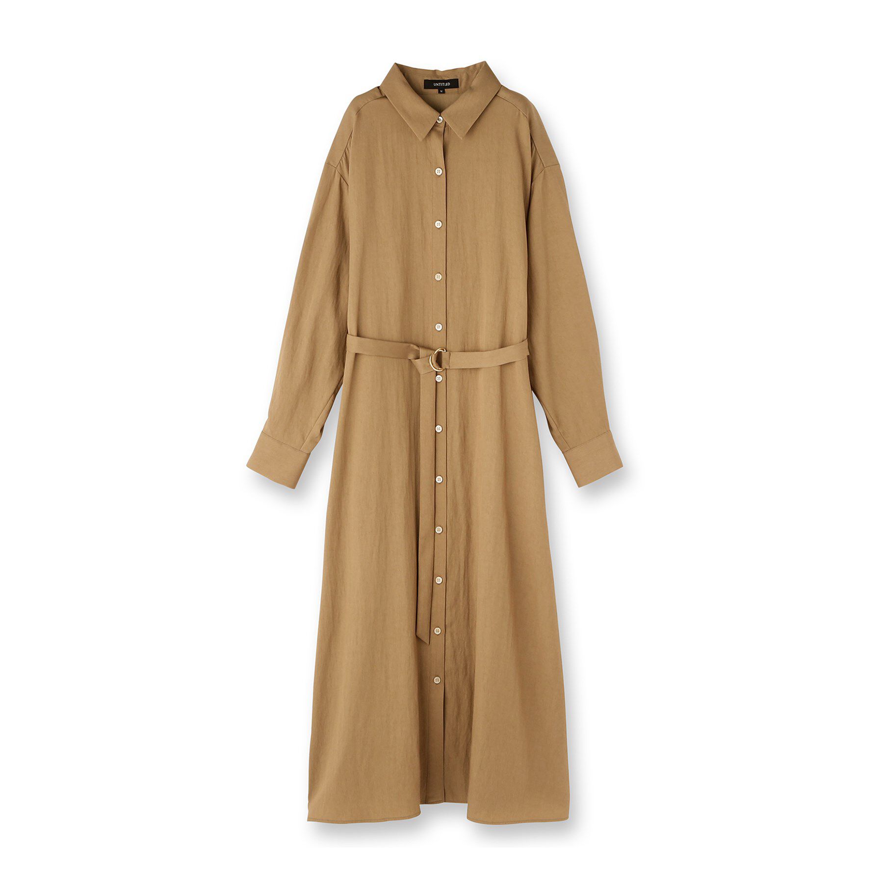 UNTITLED「【前開きボタン/ベルト付/羽織シャツ/】2WAYトレンチ風ワンピース」|ワンピース|
