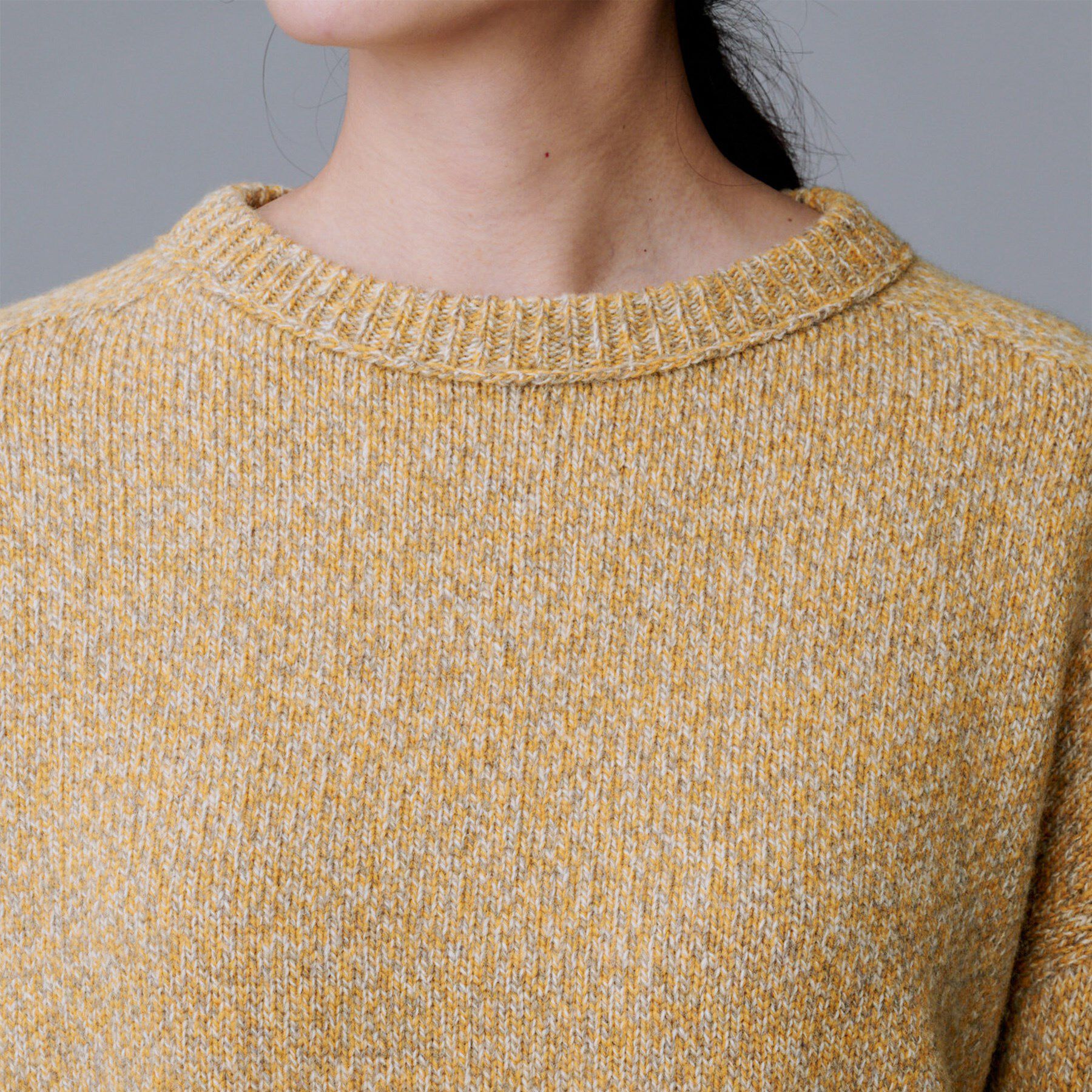 UNTITLED「【ゆったり】三つ杢カラーニット」|ニット・セーター|