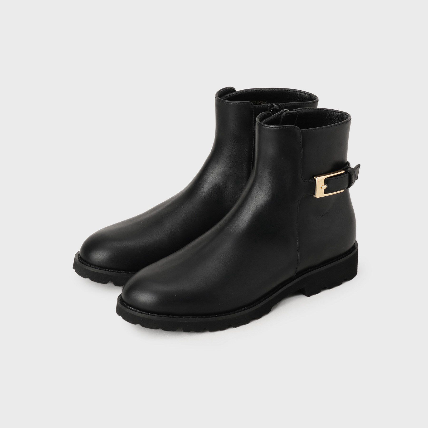 UNTITLED「【軽量】バックルジョッキーブーツ」|ショートブーツ|