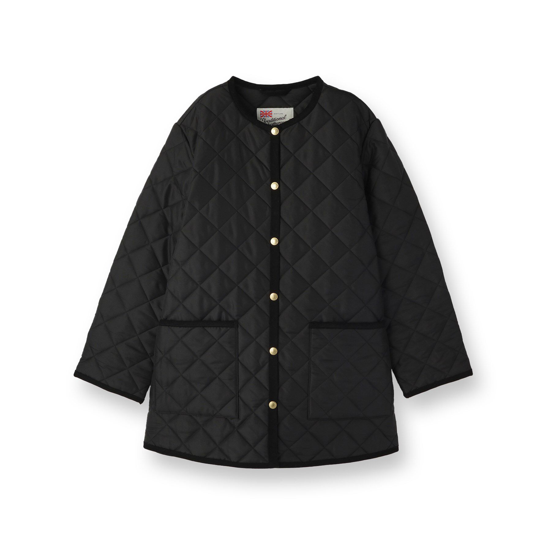 UNTITLED「【 TRADITIONAL WEATHERWEAR 】アークリー Aライン ミドルコート」|ノーカラーコート|