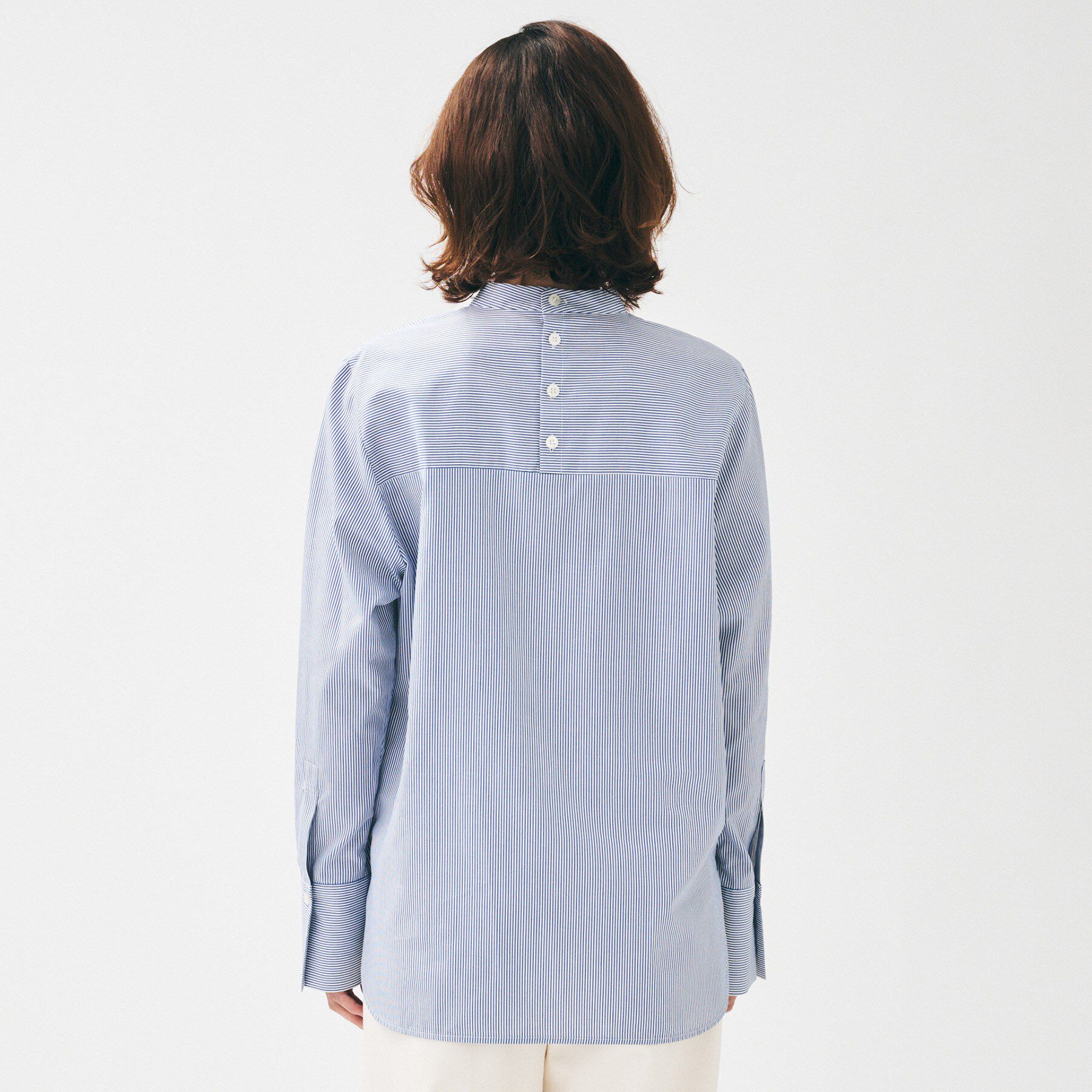 UNTITLED「【重ね着レイヤード/スーツブラウス】ファインブロードハイネックシャツ」|シャツ・ブラウス|