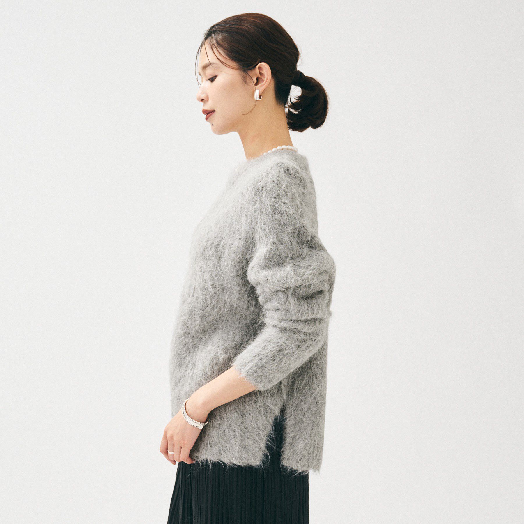 UNTITLED「【ゆったり/モヘヤニット】アルパカ混シャギーニット」|ニット・セーター|