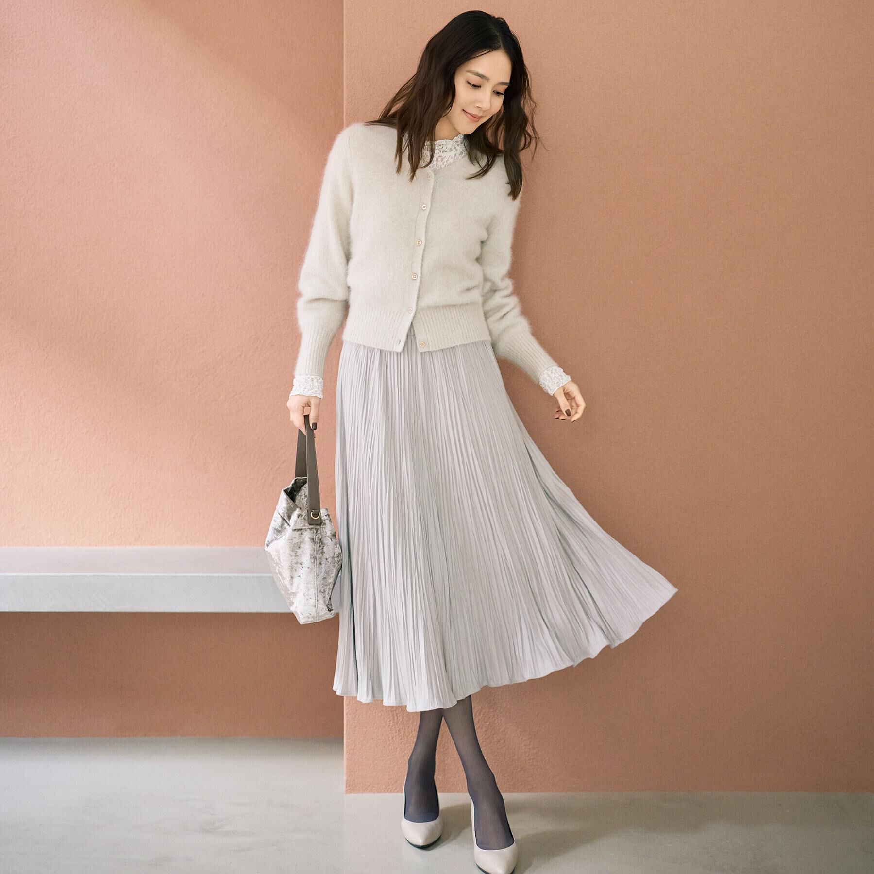 UNTITLED「【ふわふわニット/前後2WAY】フォックスカシミヤカーディガン」|カーディガン|