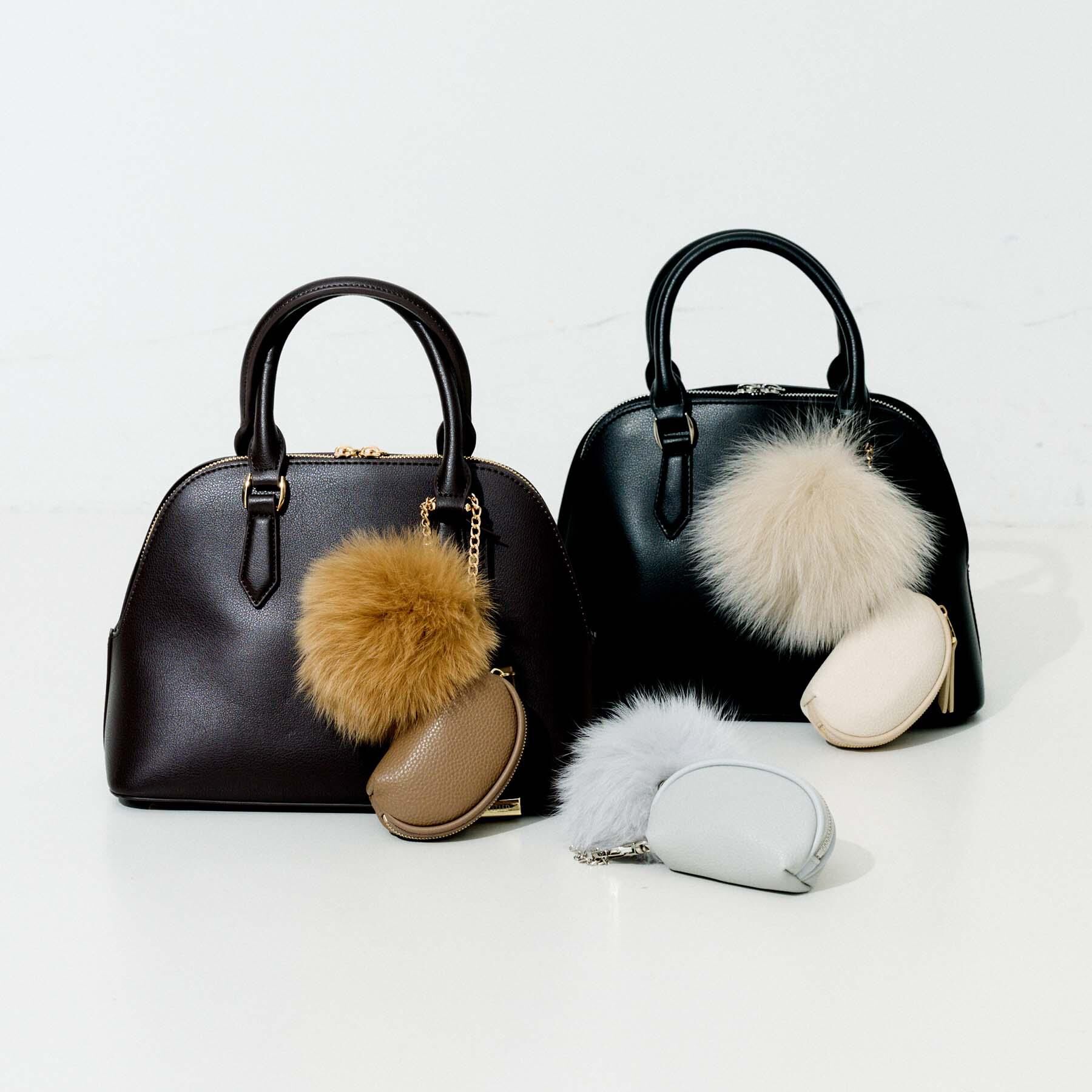 UNTITLED「【トレンド／ギフト】ファー＆ポーチチャーム」|キーケース|