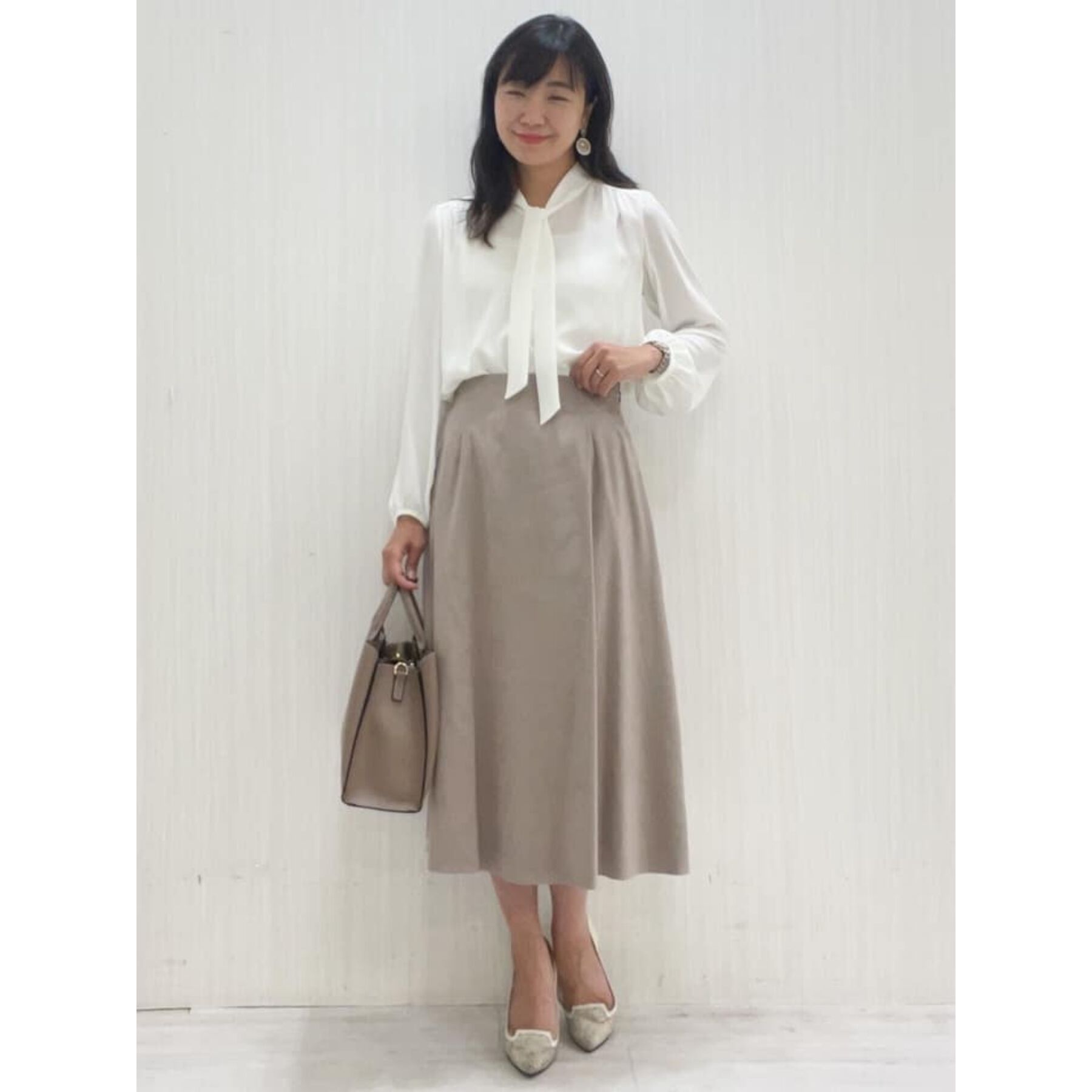 COUP DE CHANCE「【一枚着／ジャケットイン】女性らしい細ボウタイブラウス」|シャツ・ブラウス|