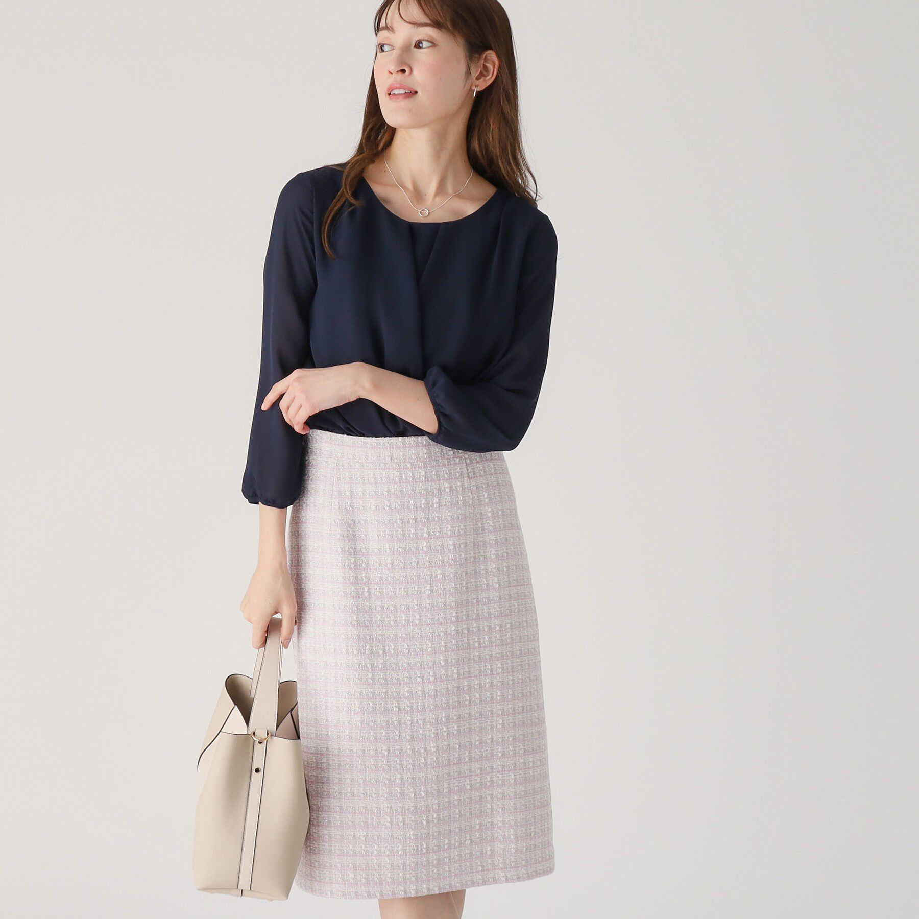 COUP DE CHANCE「【洗える／日本製／通勤】カシュクール風ブラウス」|シャツ・ブラウス|