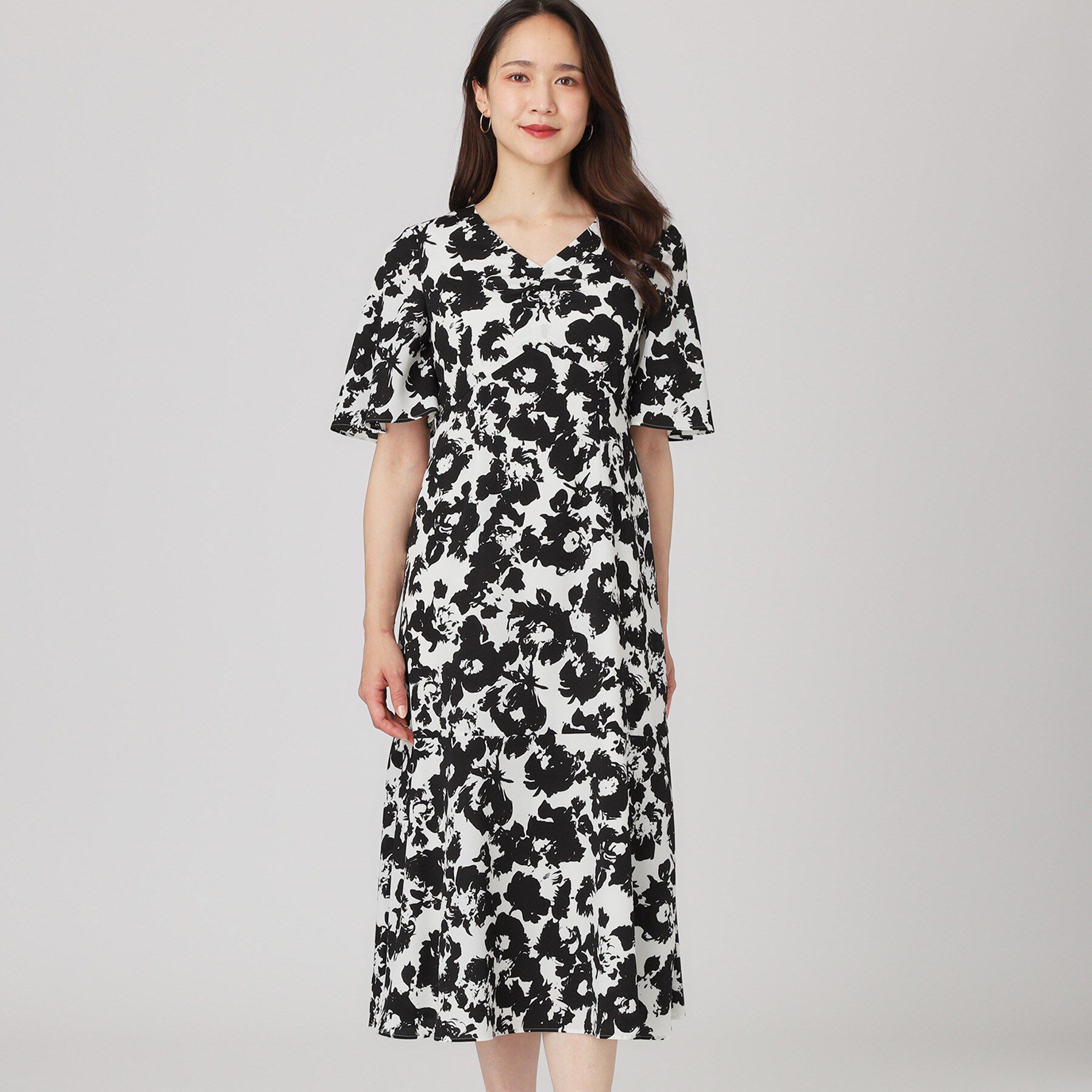 COUP DE CHANCE「【手洗い可／日本製】花柄ワンピース」|ワンピース|