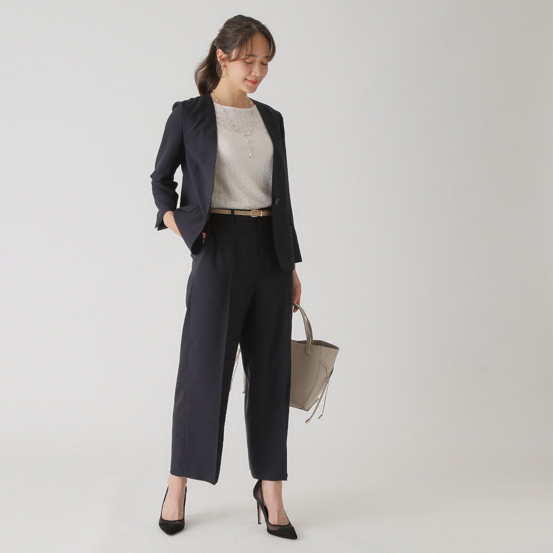 COUP DE CHANCE「【手洗い可／通勤】ノーカラージャケット」|ノーカラージャケット|