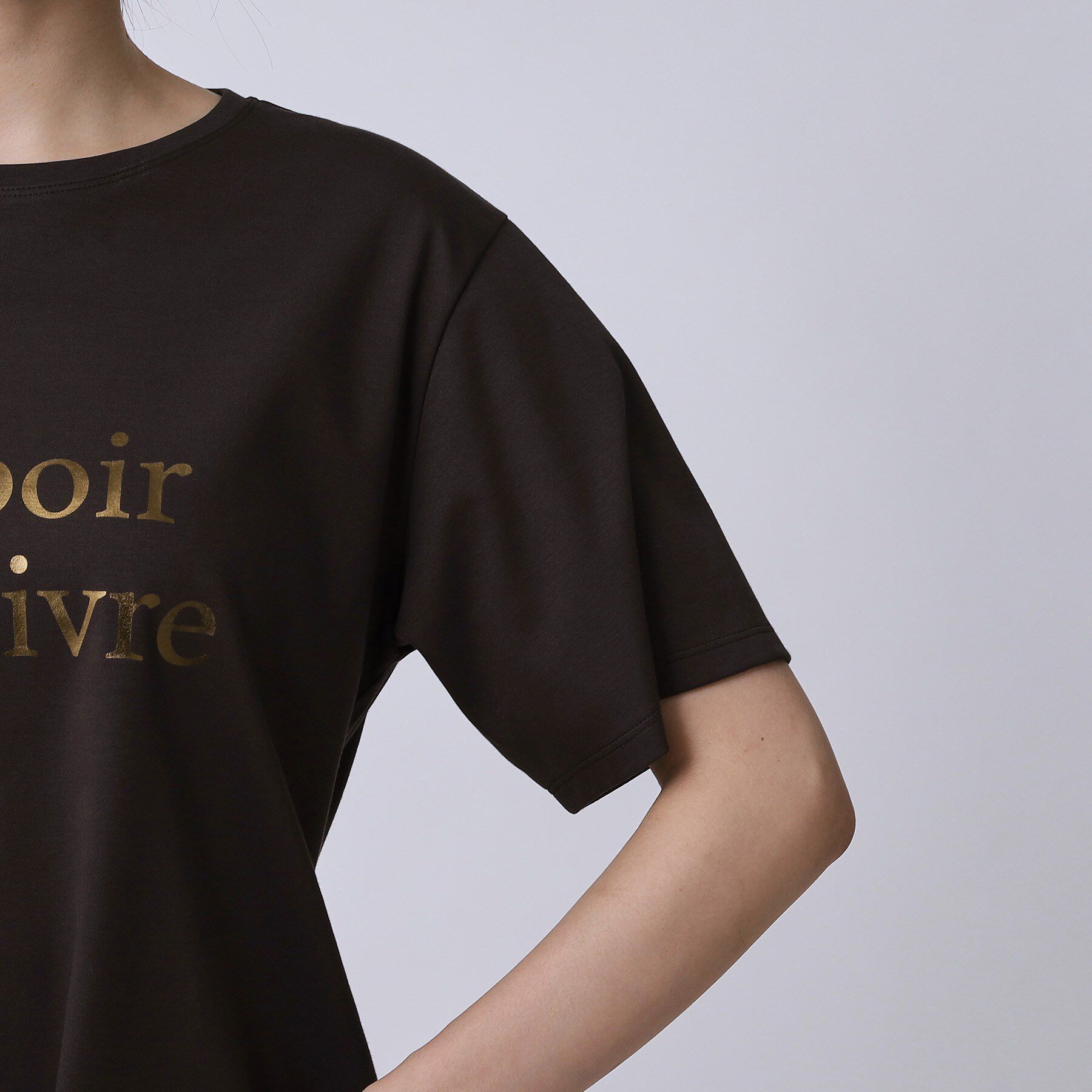 COUP DE CHANCE「【手洗い可／日本製／箔プリント】ロゴTシャツ」|Tシャツ・カットソー|