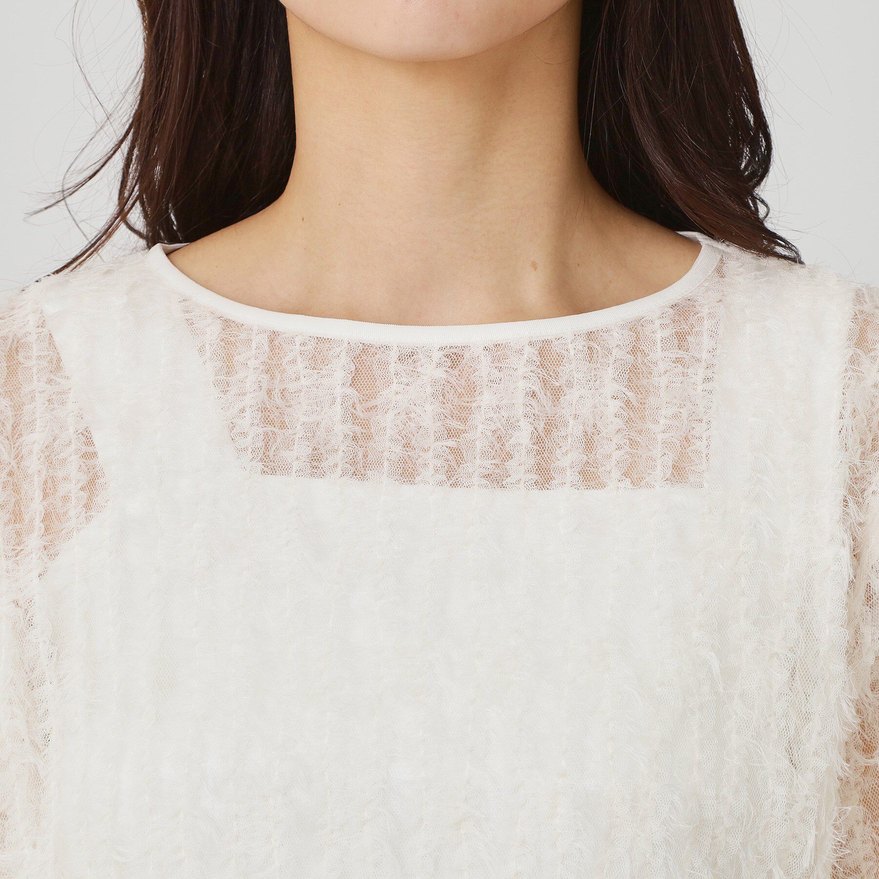 COUP DE CHANCE「【手洗い可／日本製】フェザーチュールのブラウス」|シャツ・ブラウス|