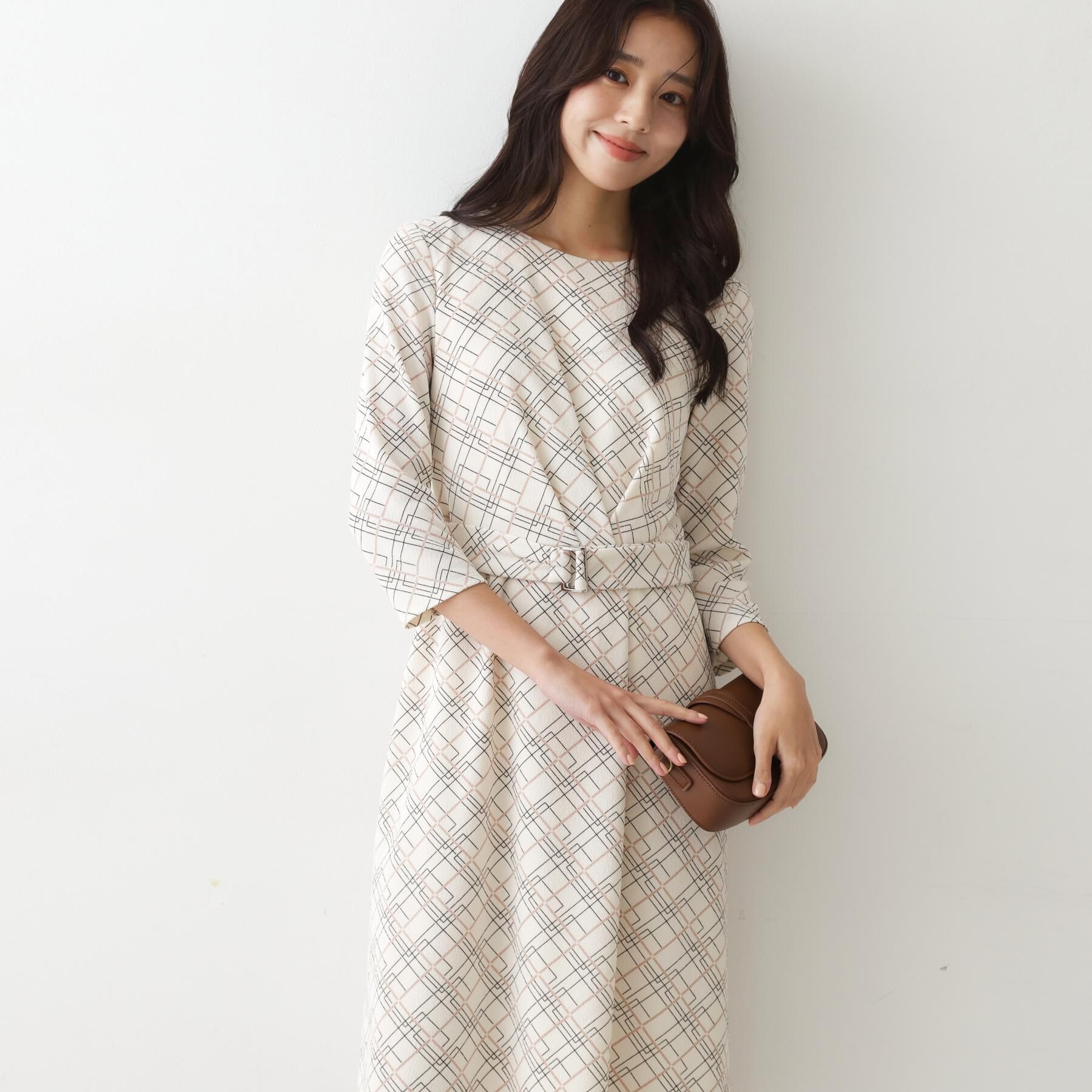 COUP DE CHANCE「【手洗い可／日本製】ジャージ素材のプリント柄ワンピース」|ワンピース|