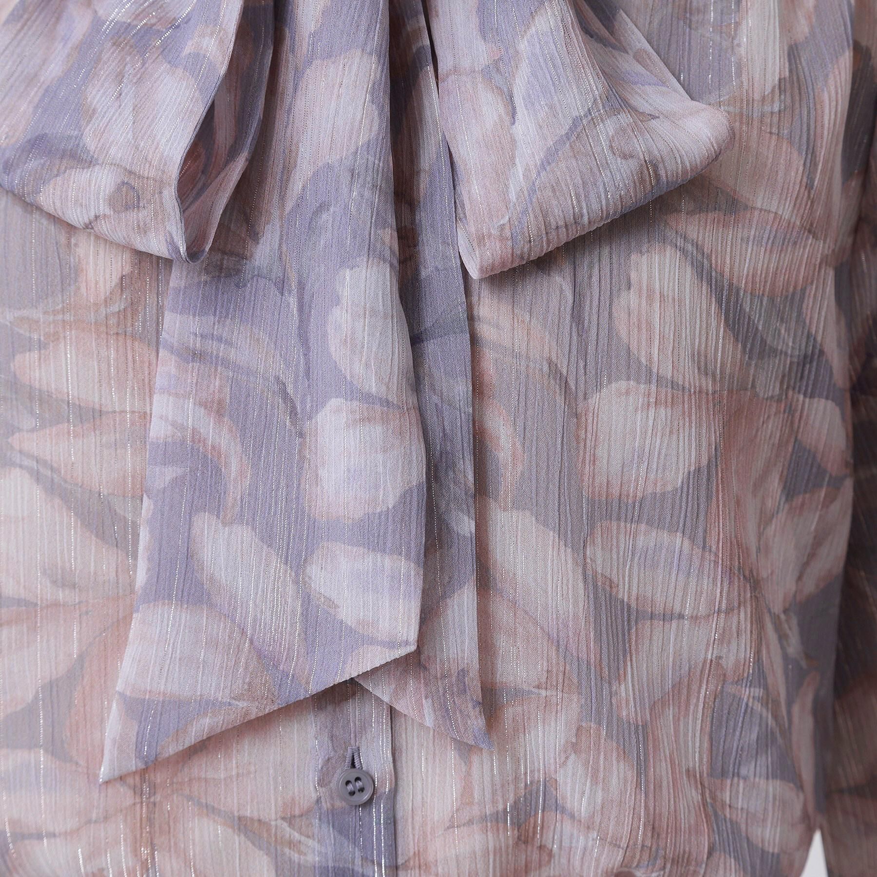 COUP DE CHANCE「【手洗い可／日本製】花柄ボウタイブラウス」|シャツ・ブラウス|