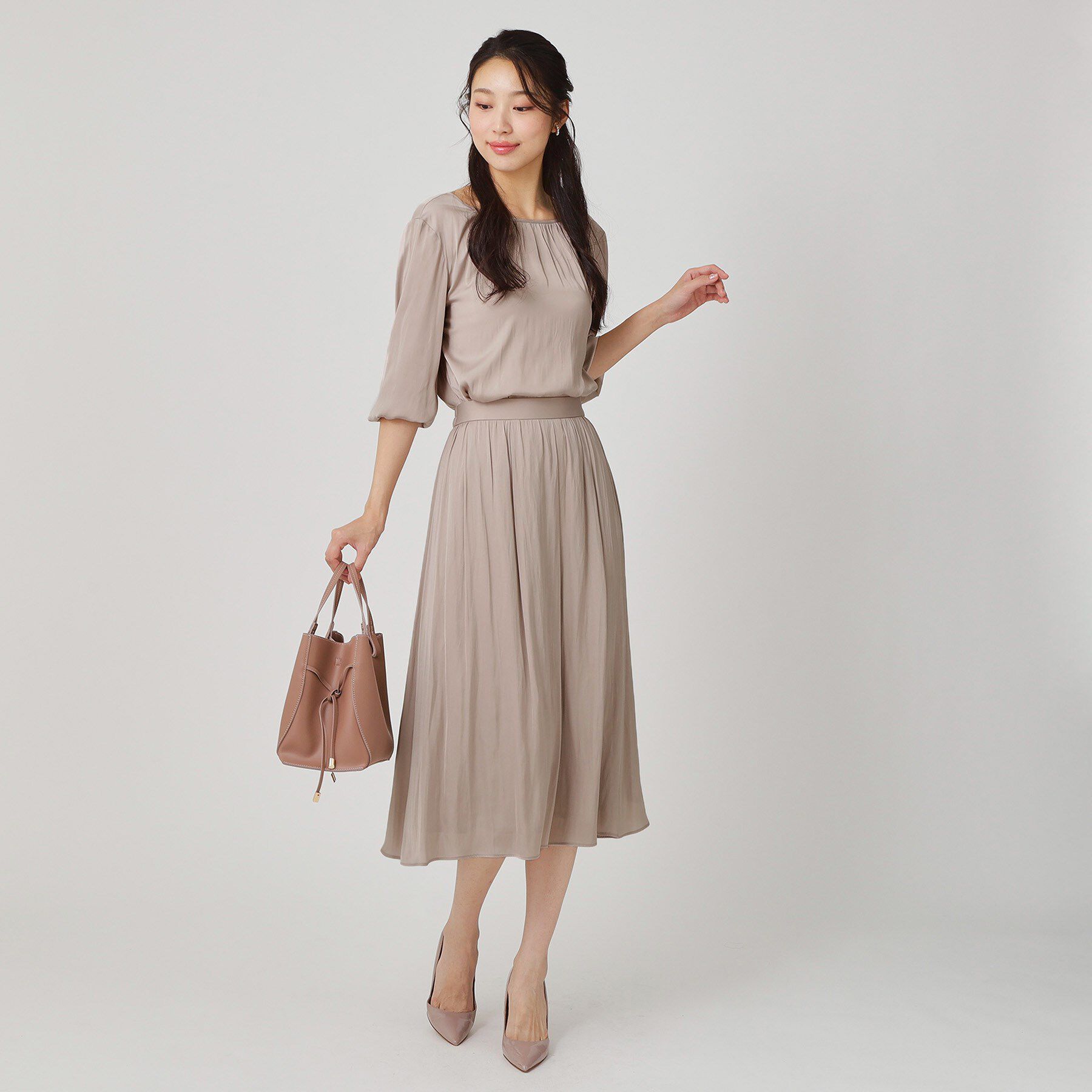 COUP DE CHANCE「【手洗い可／セットアップ可】エアリーなギャザーブラウス」|シャツ・ブラウス|