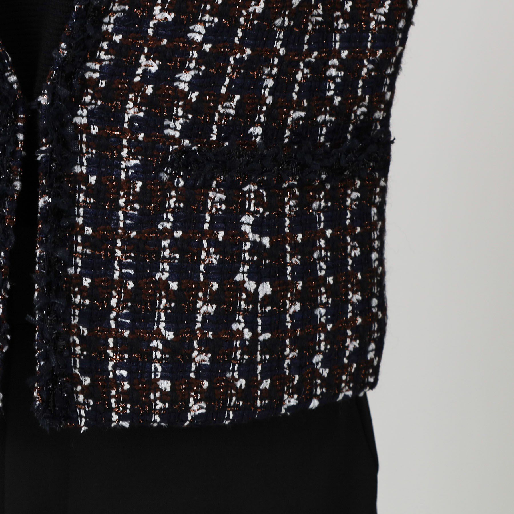 COUP DE CHANCE「【日本製／セットアップ可】ファンシーツィードのショート丈ジャケット」|ノーカラージャケット|