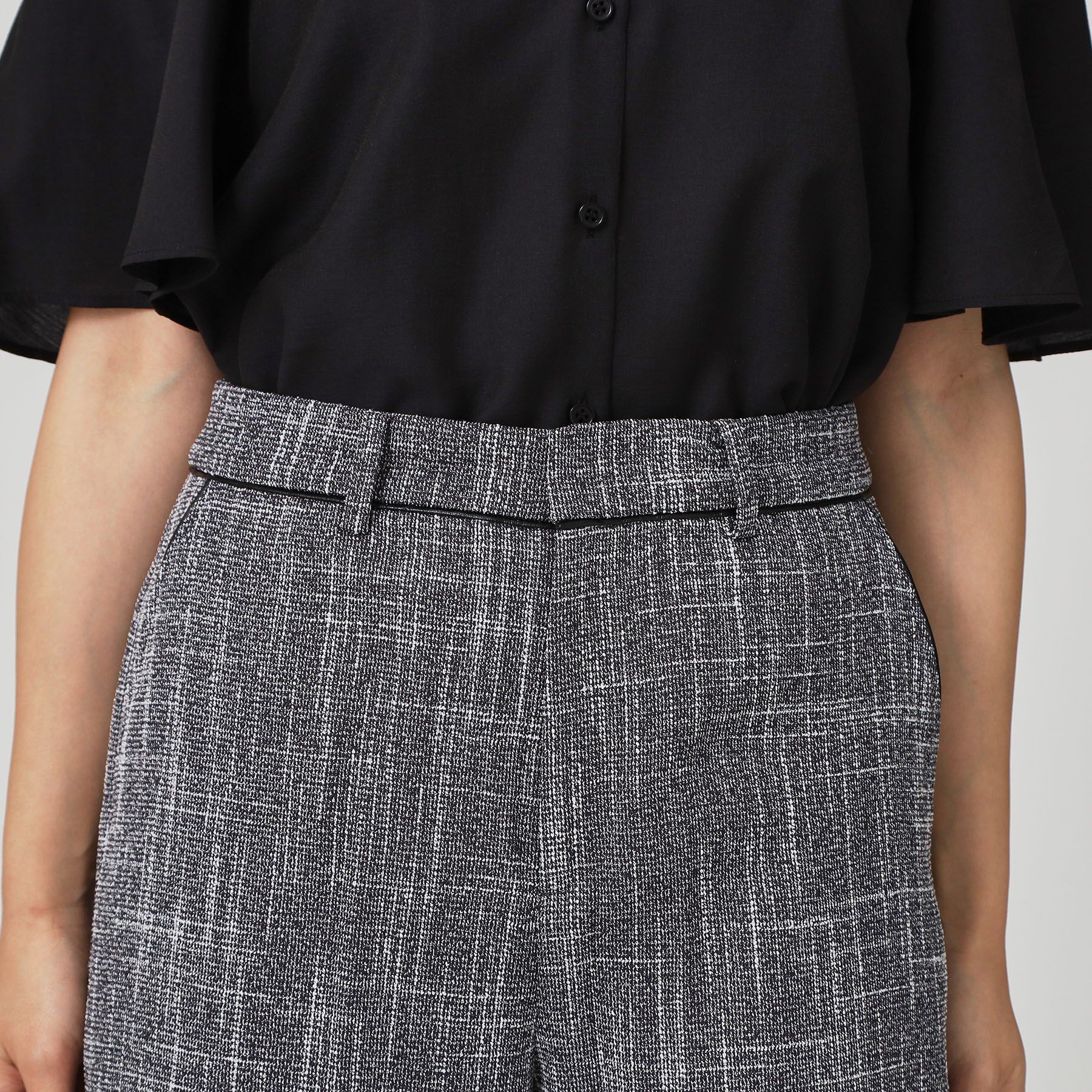 COUP DE CHANCE「【手洗い可／日本製／セットアップ可】ツィード見えワイドパンツ」|その他|