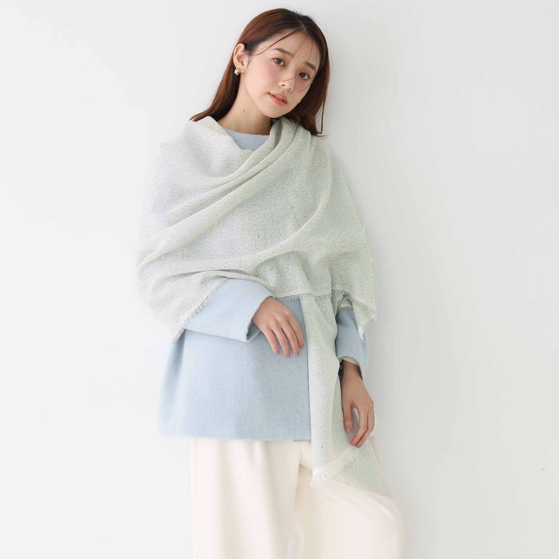 COUP DE CHANCE「スパンコールストール／きらめきを纏う／大人の軽やかストール」|ストール|