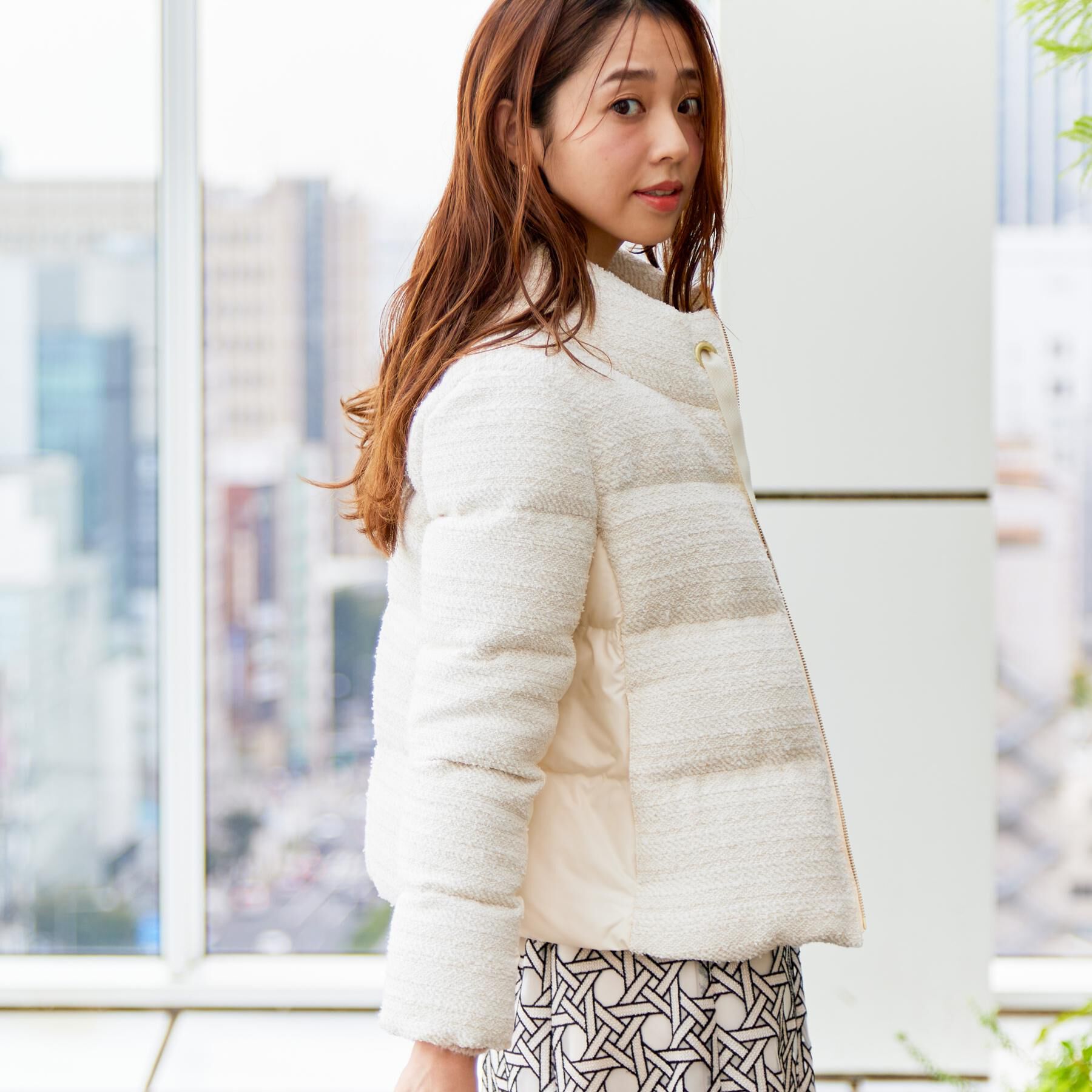 COUP DE CHANCE「【ショート丈】ツイードダウン」|ダウン|