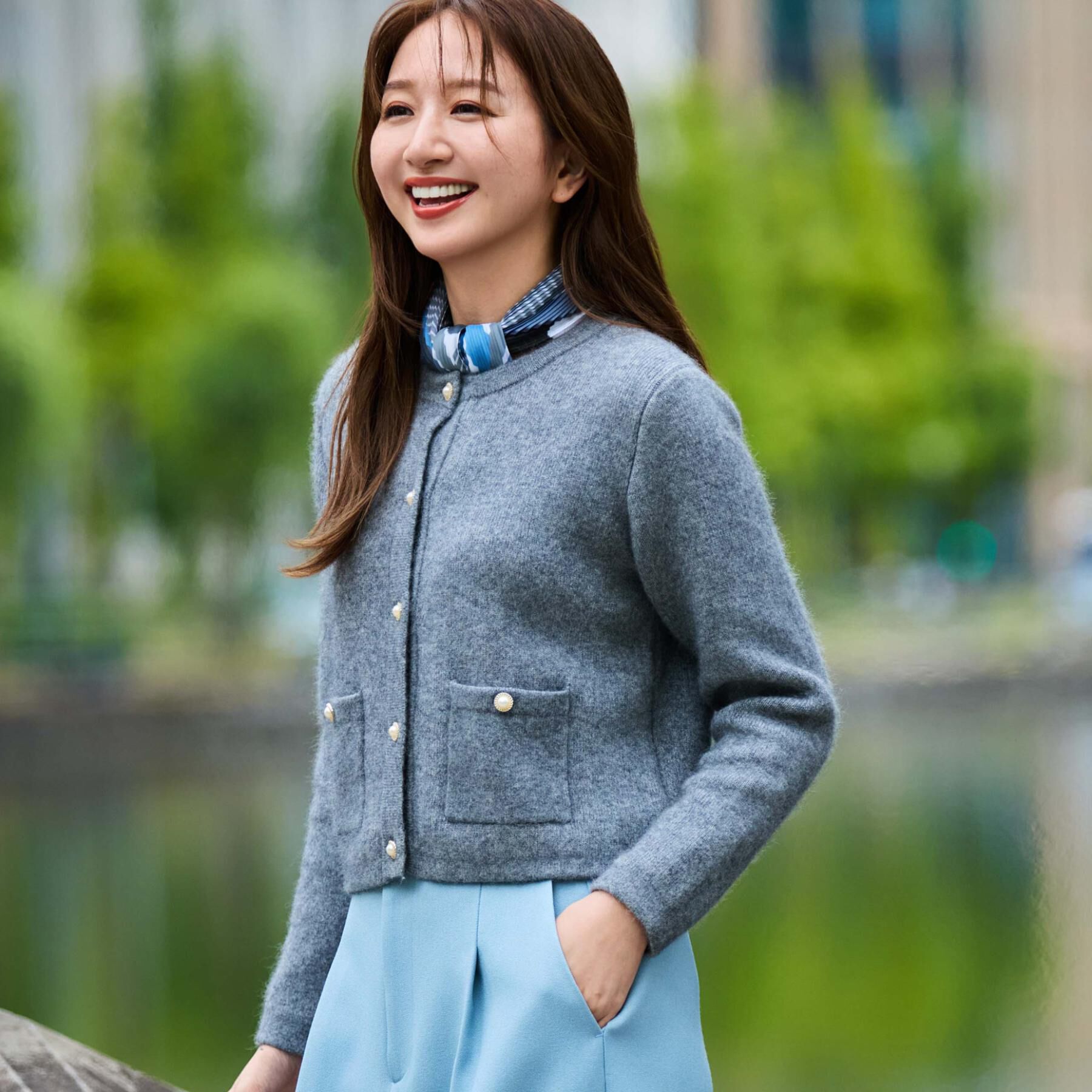 COUP DE CHANCE「【手洗い可】ジャケット風カーディガン」|カーディガン|