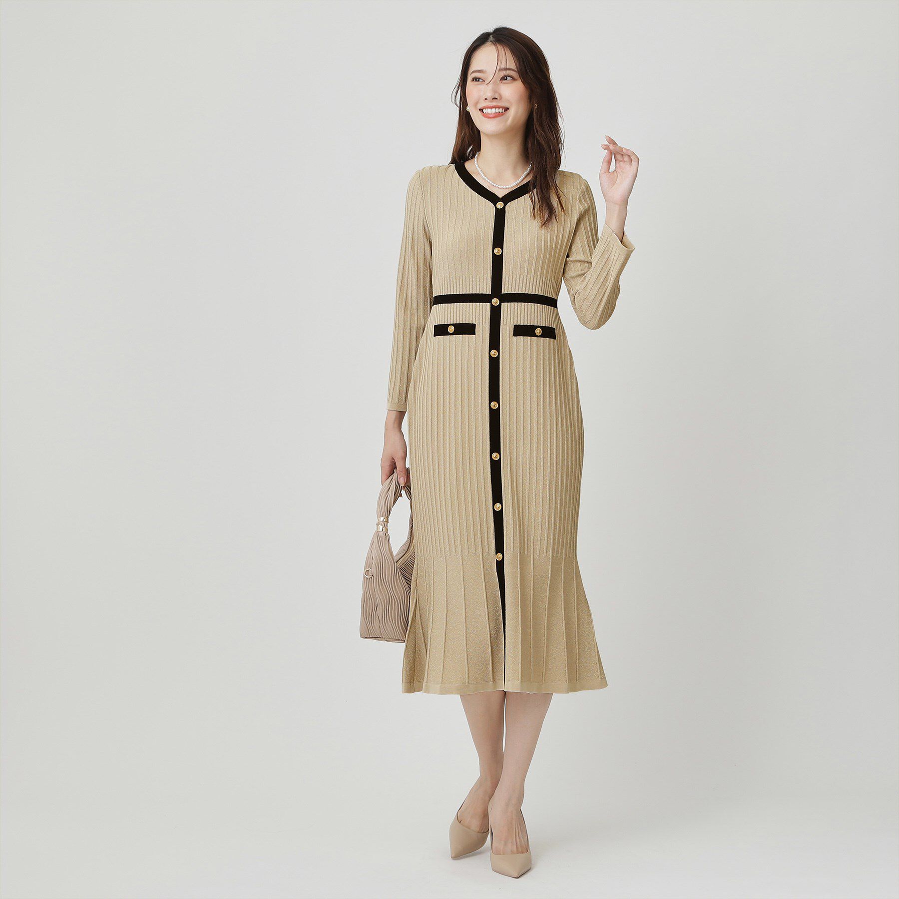 COUP DE CHANCE「【手洗い可／日本製】ニットドレス」|ワンピース|