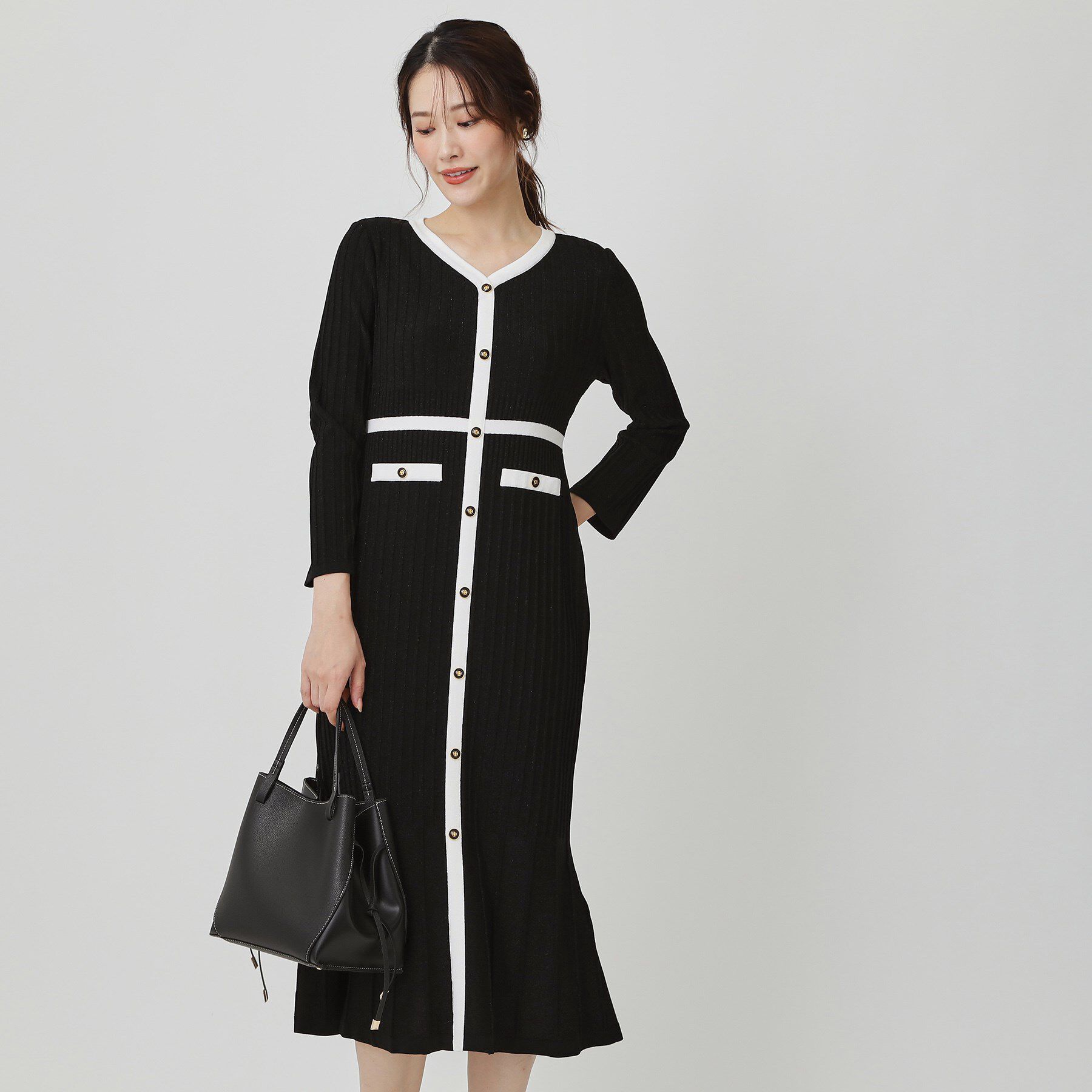 COUP DE CHANCE「【手洗い可／日本製】ニットドレス」|ワンピース|