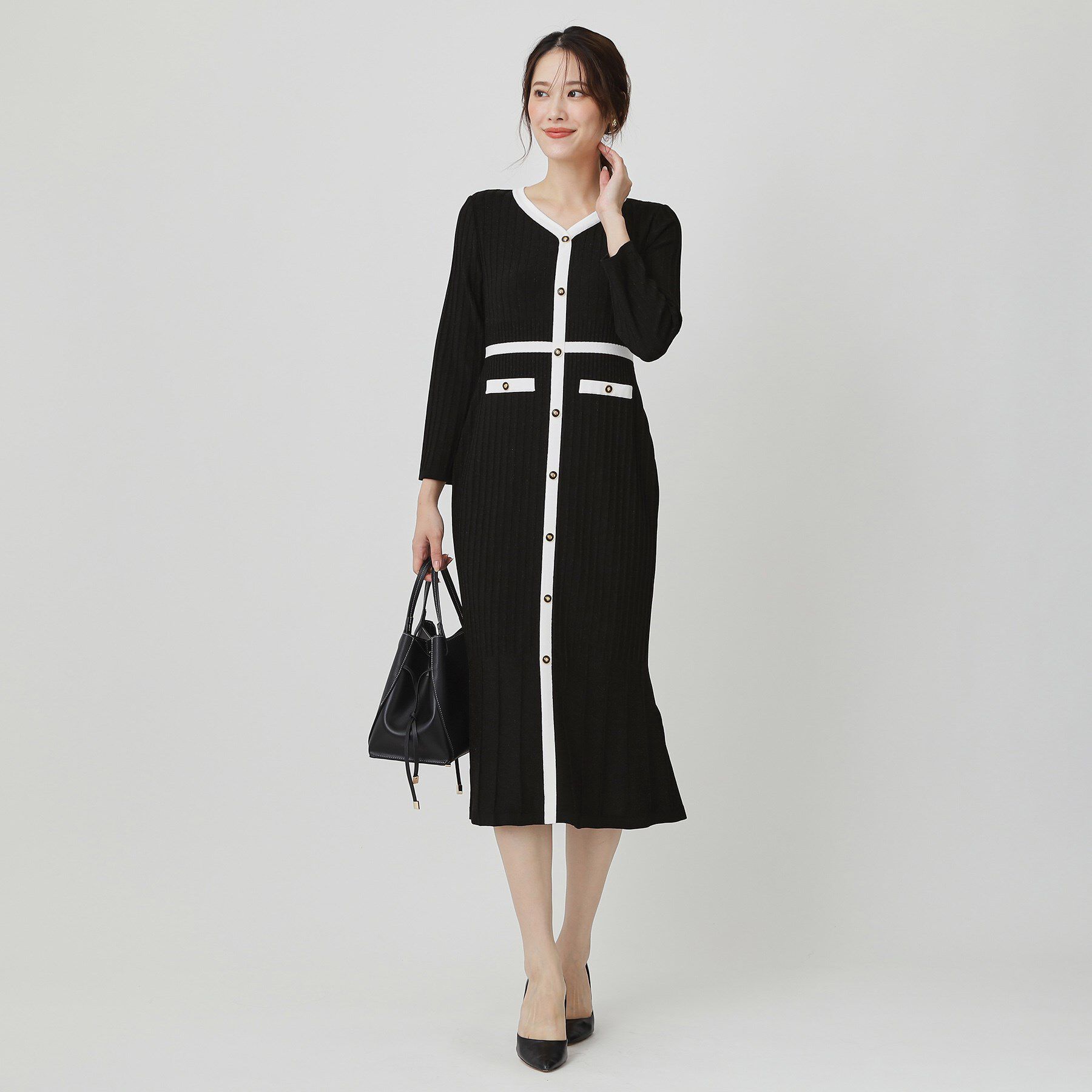 COUP DE CHANCE「【手洗い可／日本製】ニットドレス」|ワンピース|