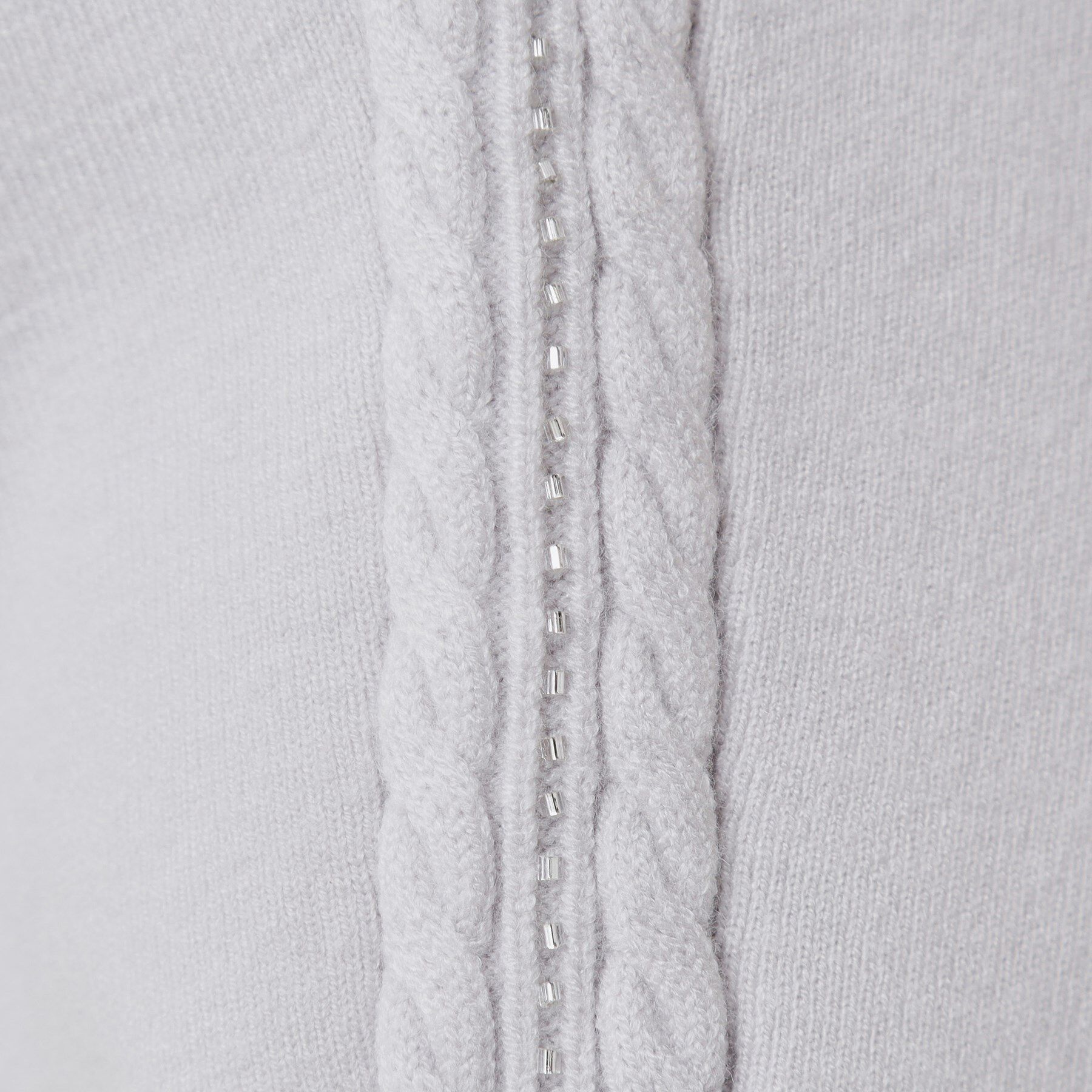 COUP DE CHANCE「【手洗い可】ケーブルビーズ袖デザインニット」|ニット・セーター|