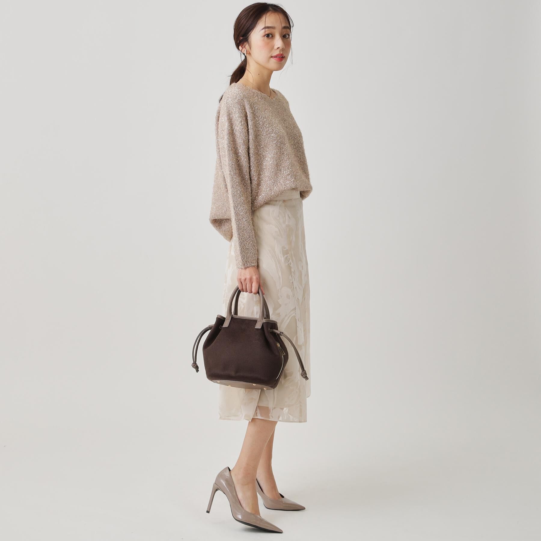 COUP DE CHANCE「【手洗い可】フェザーラメニットトップス」|ニット・セーター|