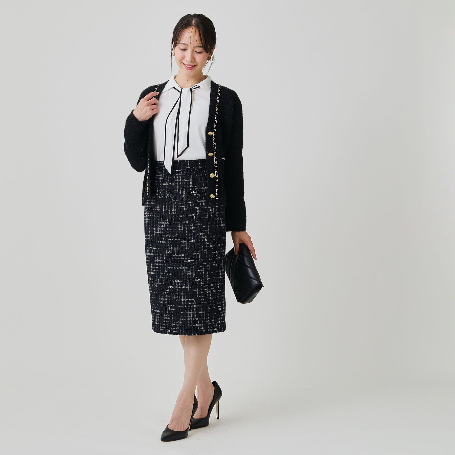 COUP DE CHANCE「【日本製】ツイードタイトスカート」|スカート|