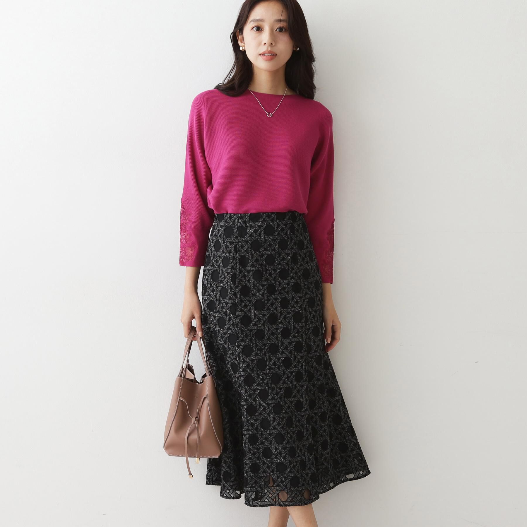 COUP DE CHANCE「【日本製】シアー刺繍のフレアースカート」|スカート|