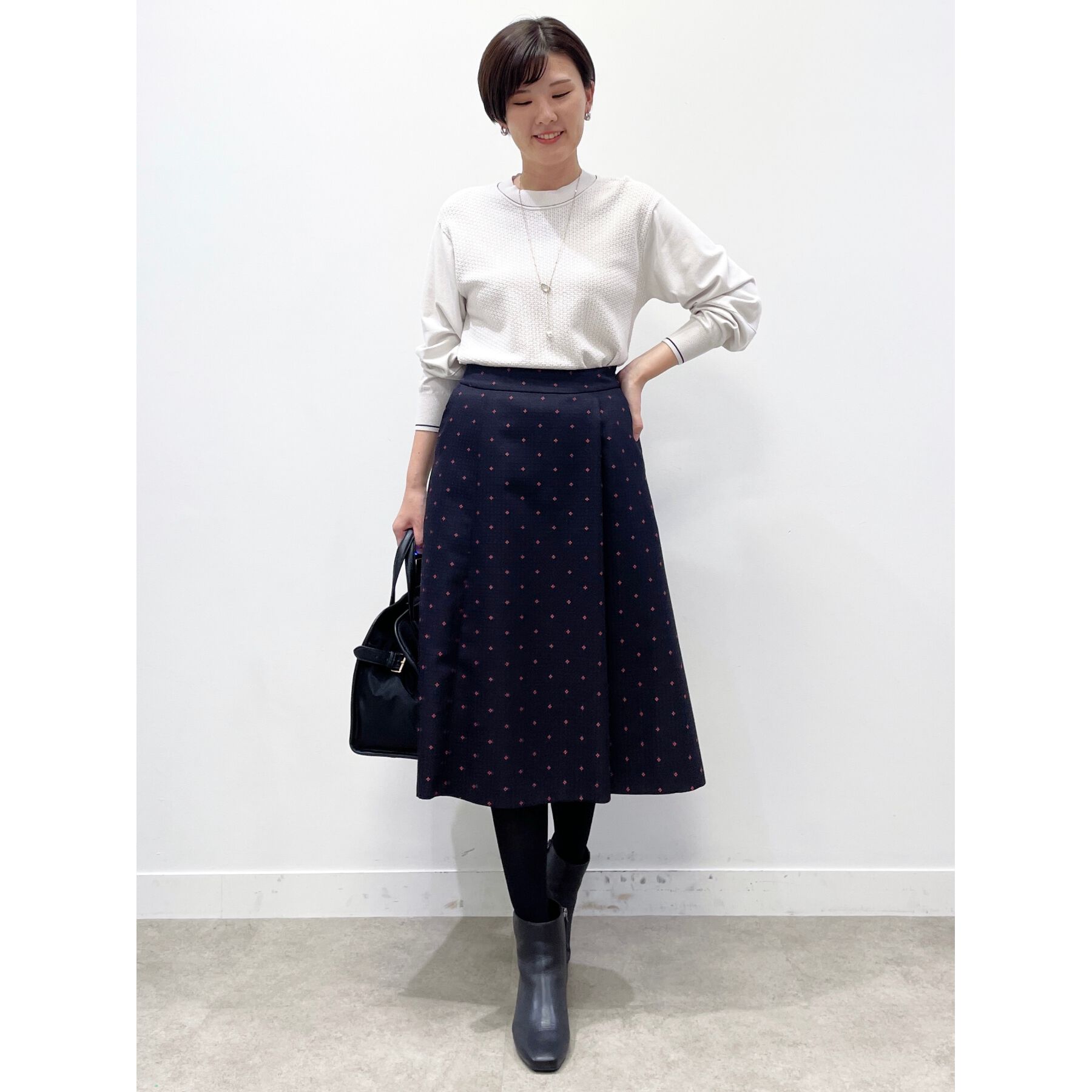 Reflect「【大人気ニットに新色登場！マイカラニット+／細見え／WEB限定カラーあり／マシンウォッシュ可／選べる」|ニット・セーター|