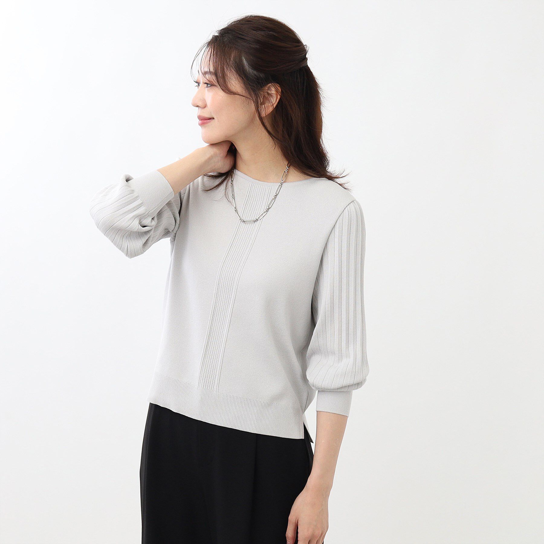 Reflect「【大人気ニットに新色登場！マイカラニット+／細見え／WEB限定カラーあり／マシンウォッシュ可／選べる」|ニット・セーター|