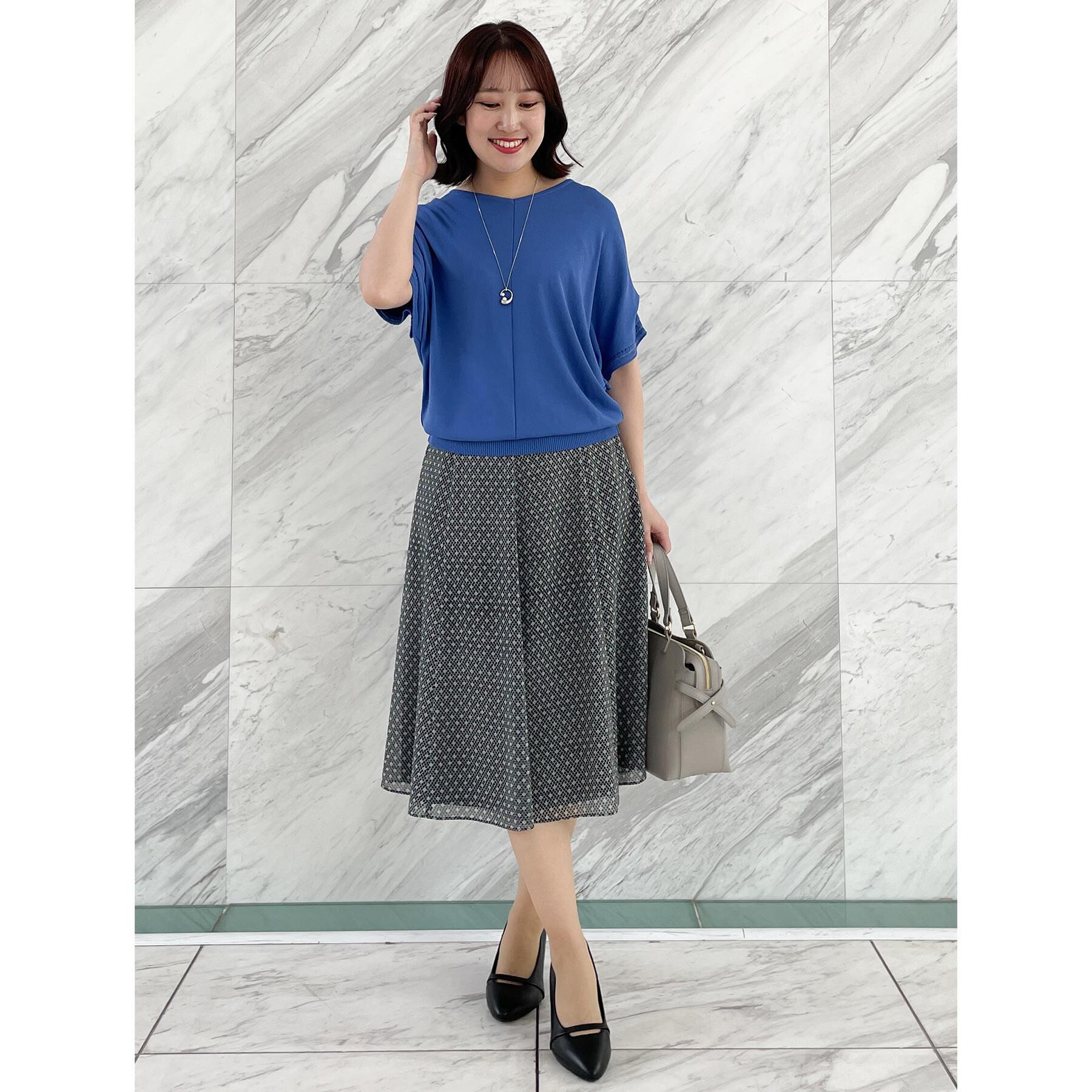 Reflect「【マシンウォッシュ可／セットアップ可】コツキ柄プリントフレアスカート」|スカート|