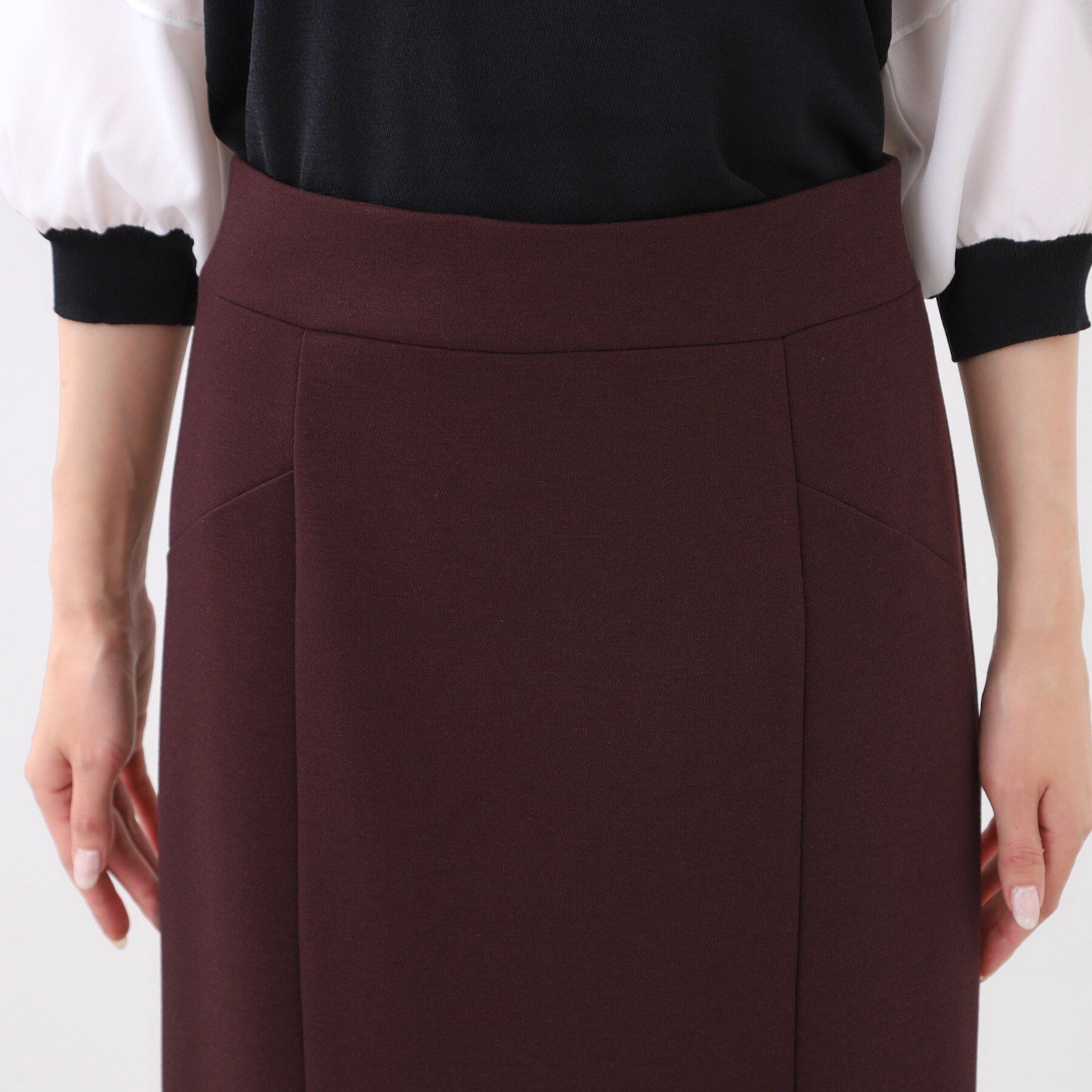 Reflect「【すっきり見え／ウエスト総ゴム】ジャージナロースカート」|スカート|