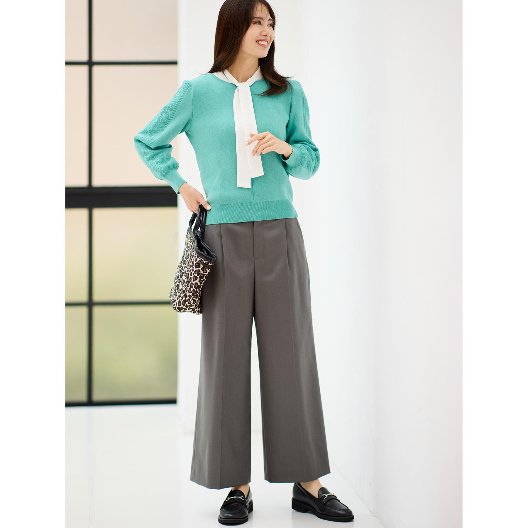 Reflect「【選べる8色／スカートにもパンツにも◎】ウール混ボートネックニット」|ニット・セーター|